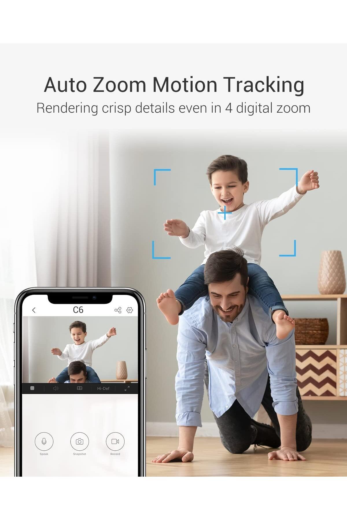 EZVIZ-C6 Security WiFi Camera, 2K+ Indoor Home camera with AI Powered Human & Pet & Sound Detection 5