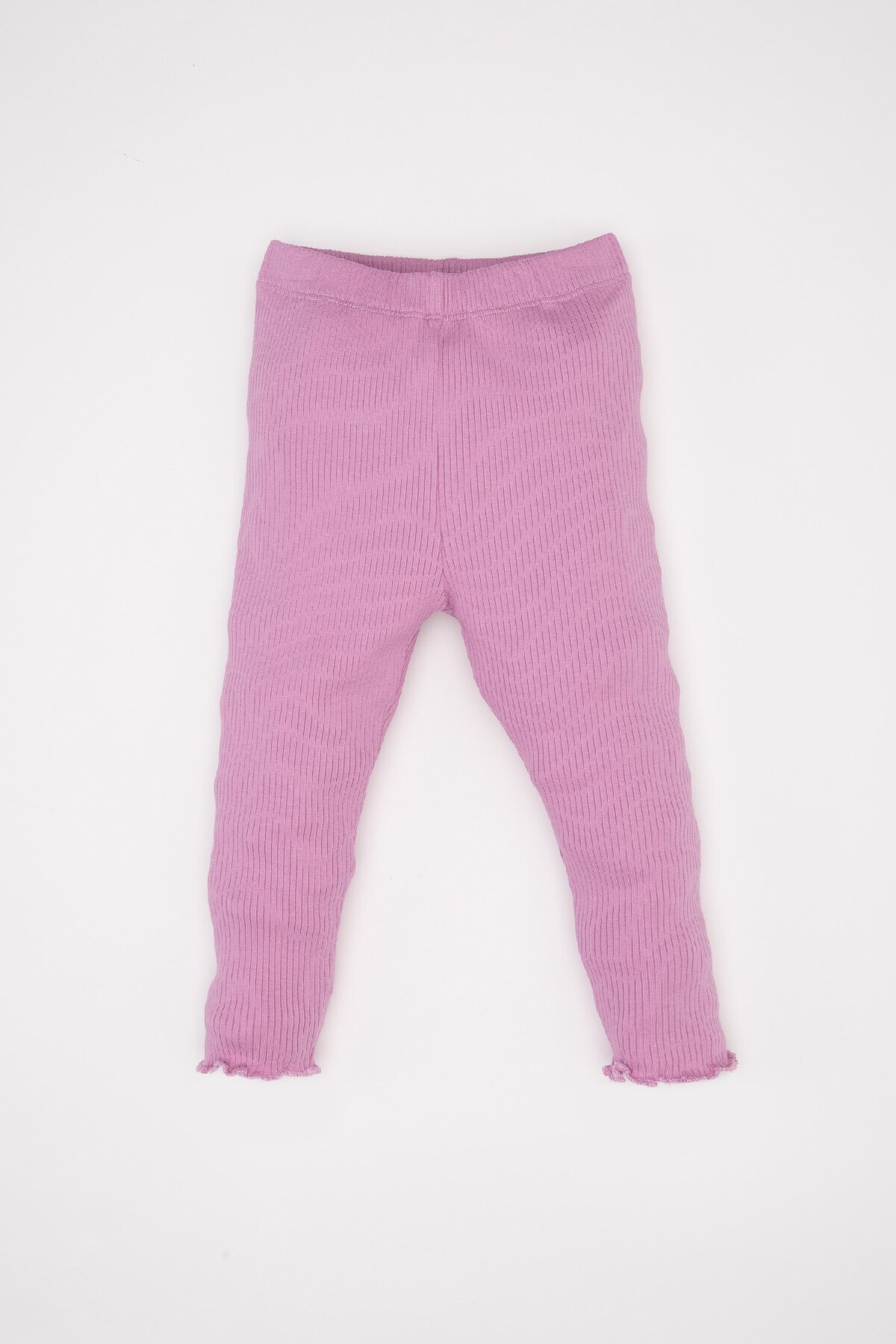 Defacto Kız Bebek 2li Takım Fitilli Kaşkorse Uzun Kollu Basic Düz Tişört Tayt D6200a5ns fotoğrafı 2 (önizleme)