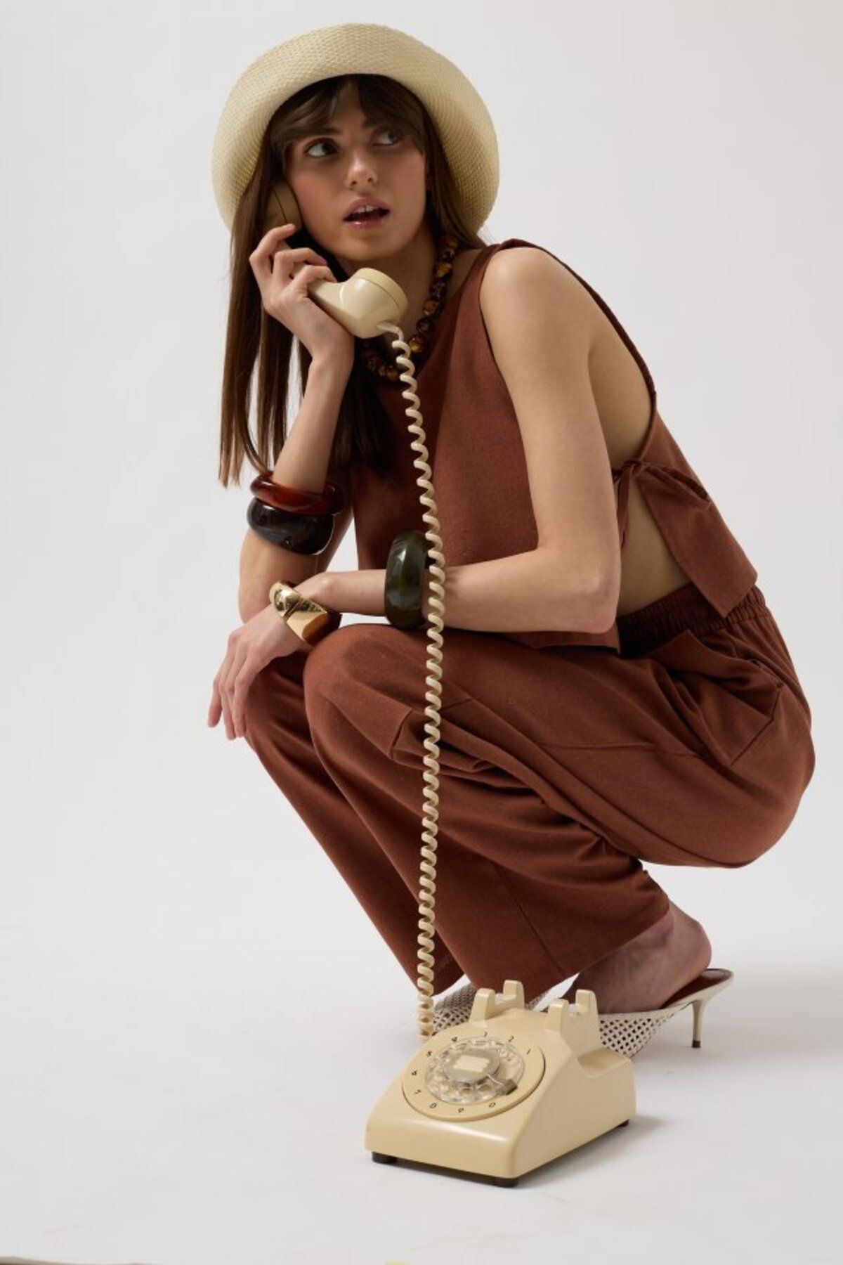 Gökyüzü Moda Yandan Bağlamalı Crop Bluz