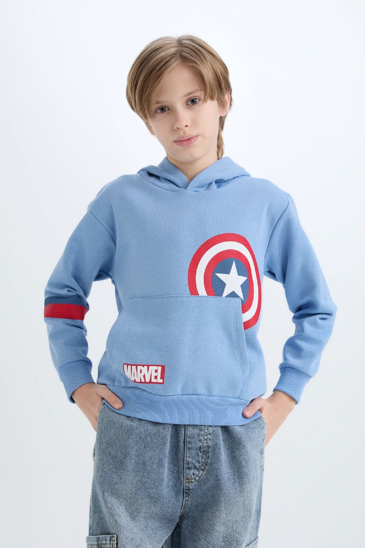 Marvel Avengers Kapüşonlu Sweatshirt Erkek Çocuk D4717A8NS