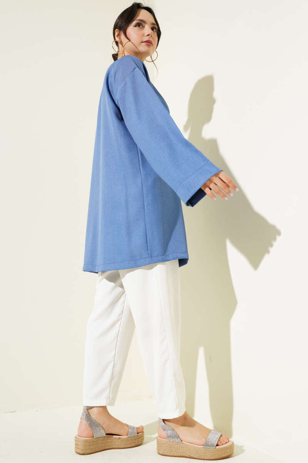 VOLT CLOTHİNG-Women's Side Rope Tie Kimono 4
