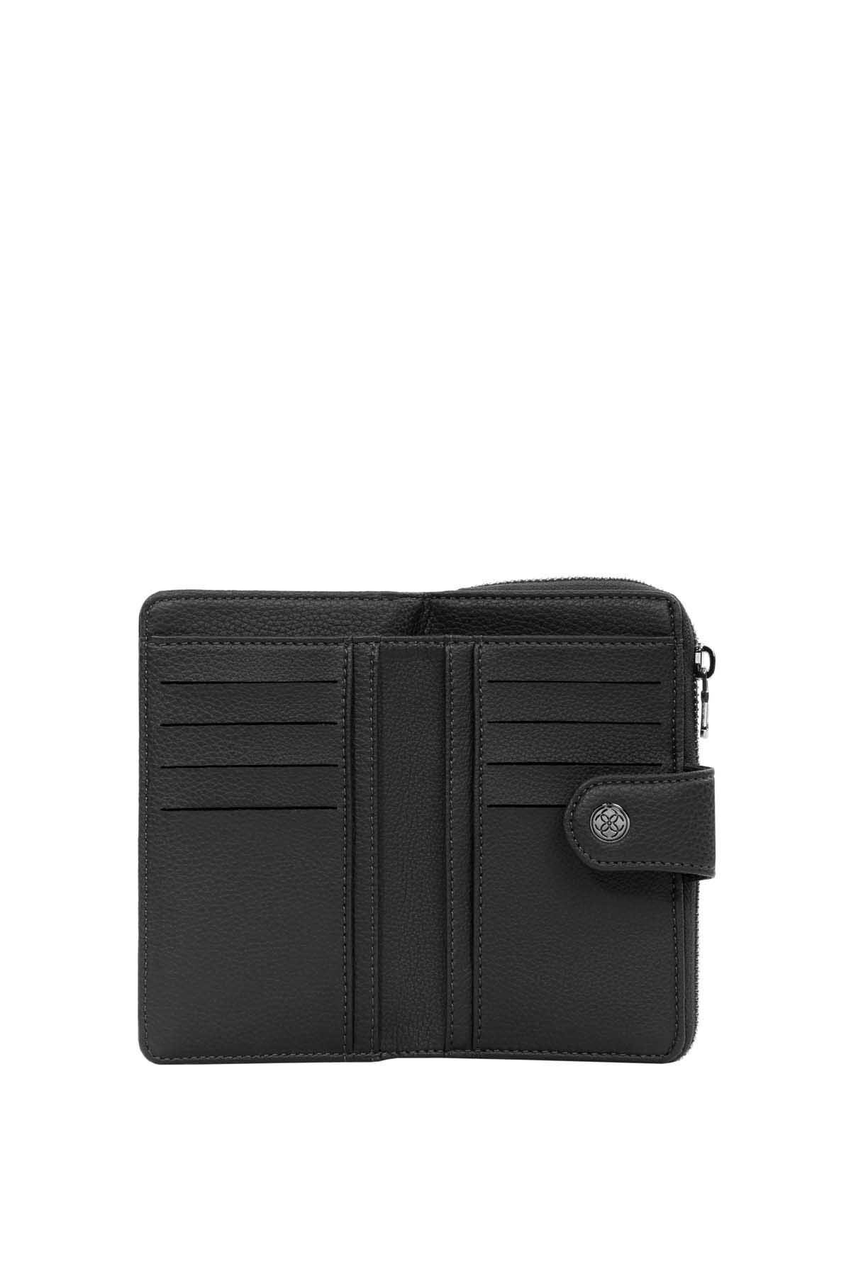 Cengiz Pakel  Orta Boy Kadın Cüzdan - 65231M - Siyah - Görsel 2