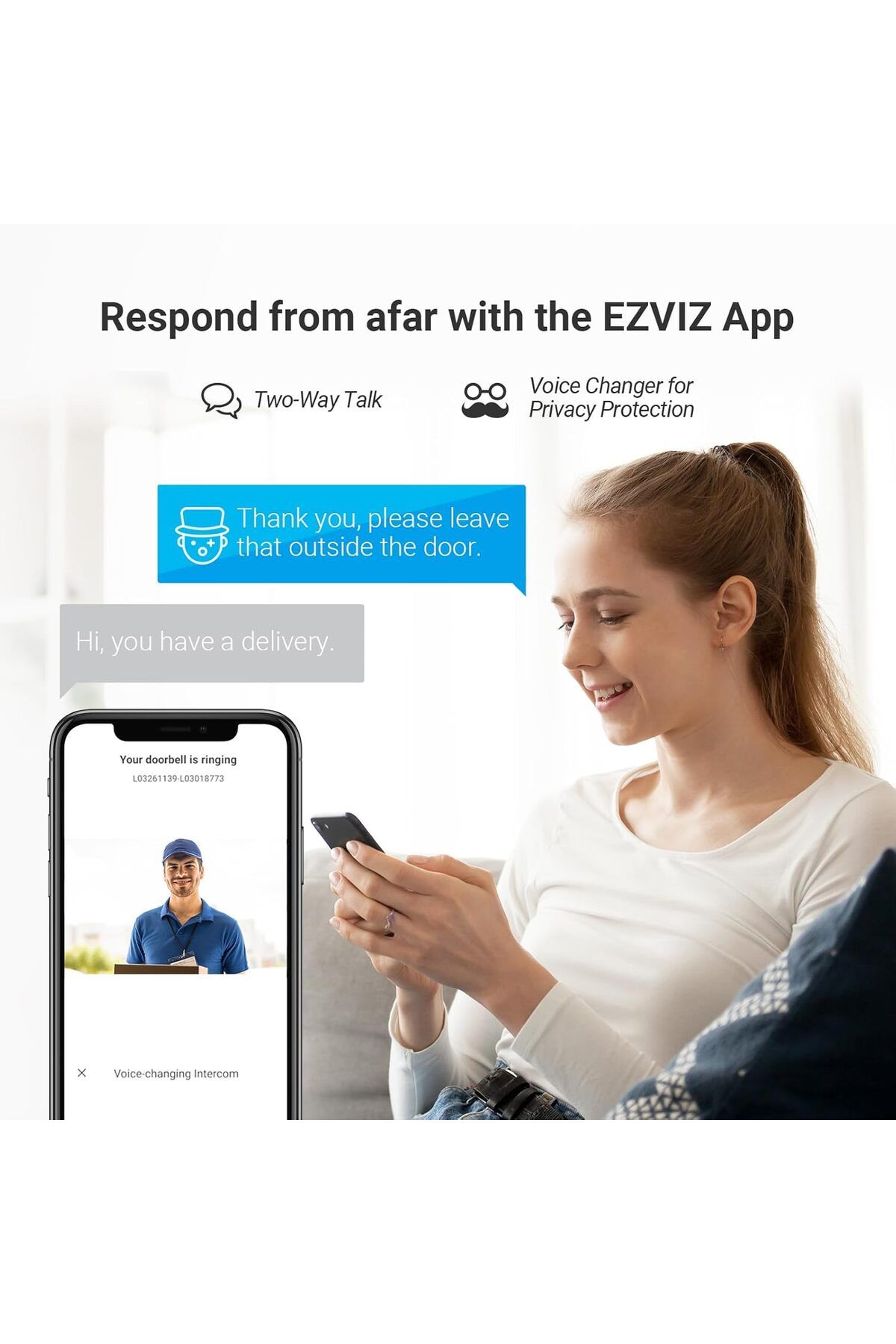 EZVIZ-EZVIZ Battery Video Door Intercom with Solar Panel, 2K Intercom with Camera, 7 Inch Colour Touch Scr 6