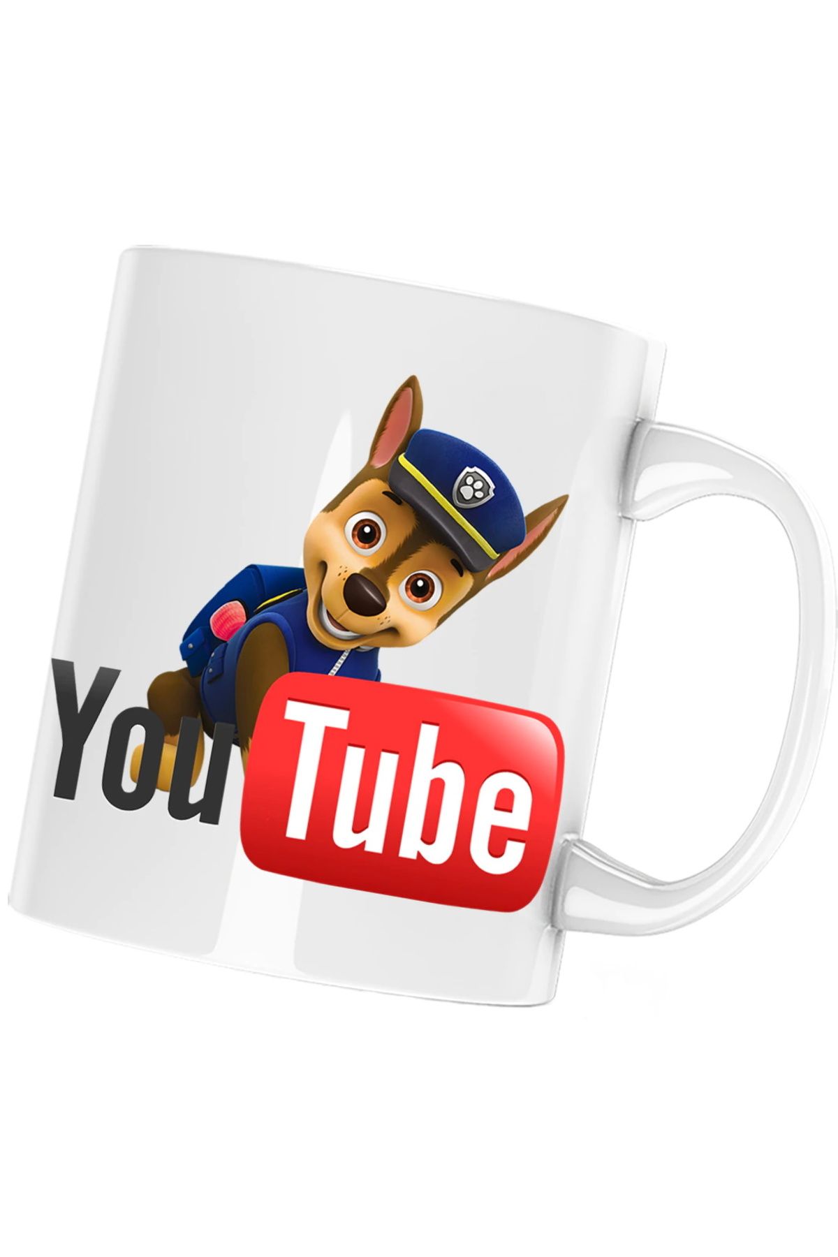 OEM Cana Albă Personalizată „paw Patrol Youtube Creator Policeman Youtuber”, Inovatix . 330 Ml - Mărime unică