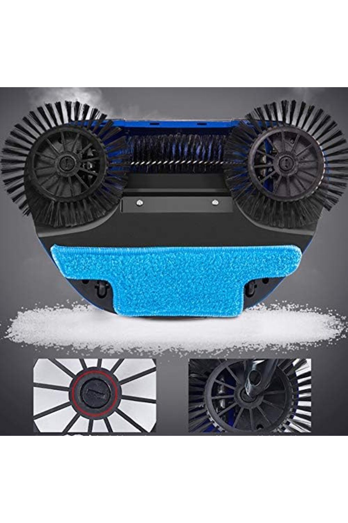 Generic-Automatic Sweeper Broom Hand Push Non-Electric Cordless 360 Degree Rotating Floor Cleaner Multicolor 5