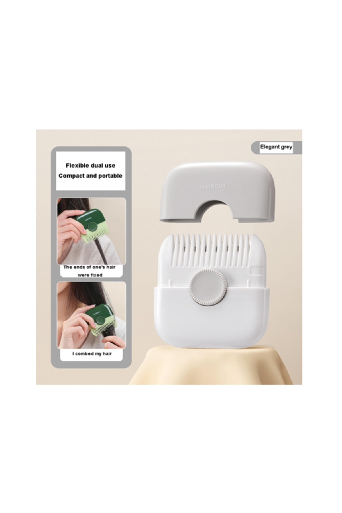 DeftHike Yeni Model Kapaklı ve Çift Taraflı Jilet Uzunluğu Ayarlanabilir Bebekler İçin Saç Düzeltme Tarağı fotoğrafı 7 (önizleme)