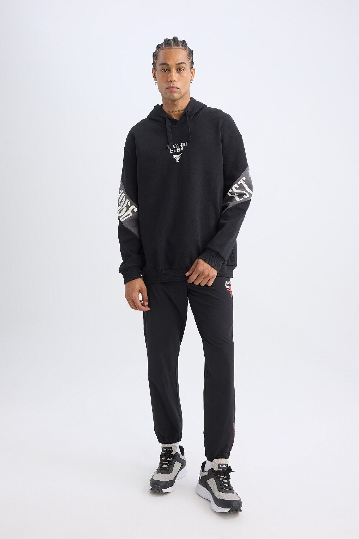 Fit Jogger Eşofman Altı Nba Chicago Bulls Slim Fit Dar Kesim Cepli Lastikli Paça D5631ax24au