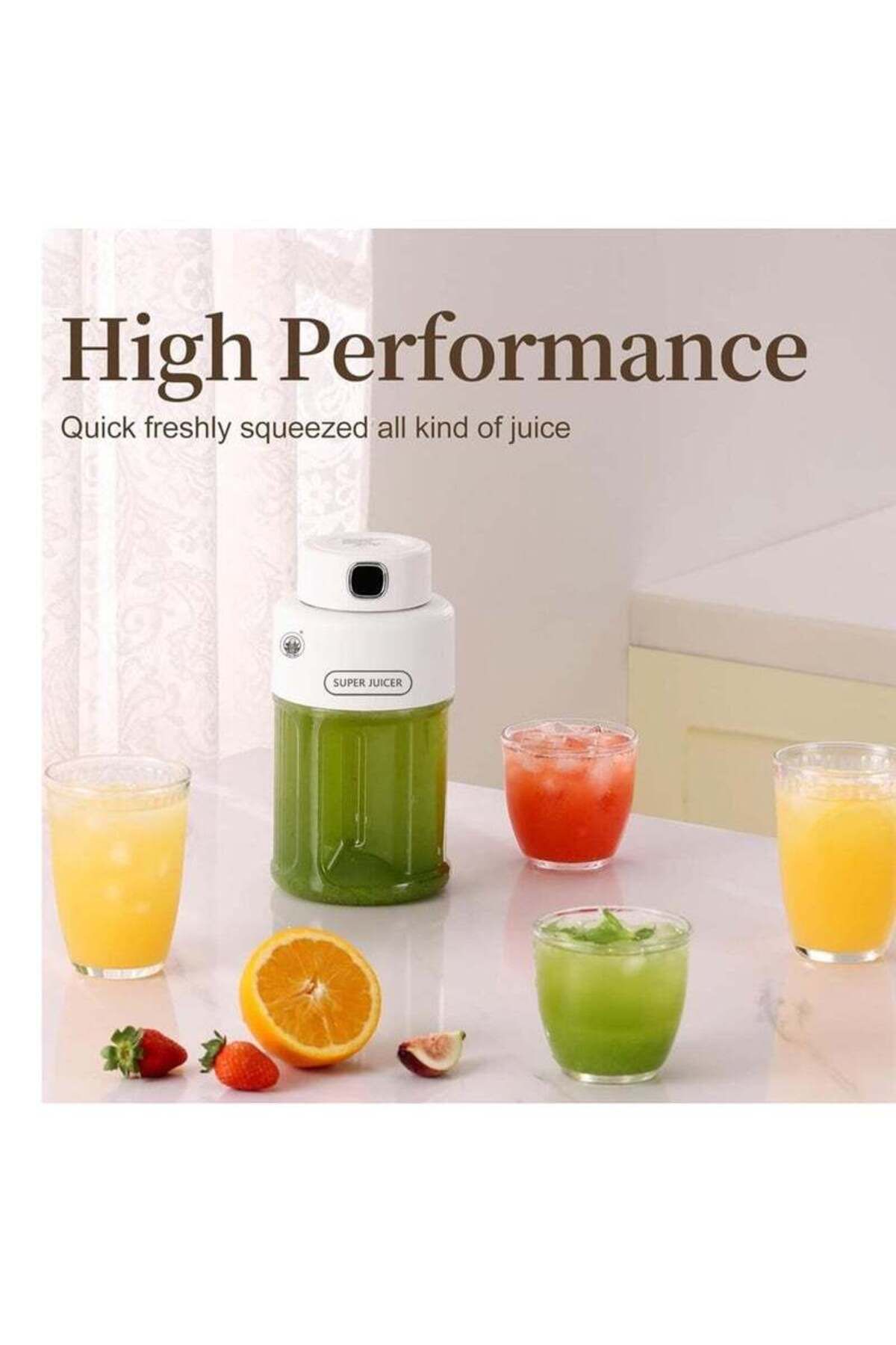 Lotus rose-Portable Blender with LED Display, Personal Blender for Shakes and Smoothies,USB Rechargeable 4