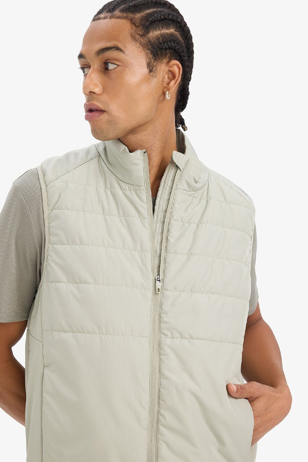 DeFacto Defactofit Regular Fit Woven Vest D6177ax25sp Mężczyzna - L