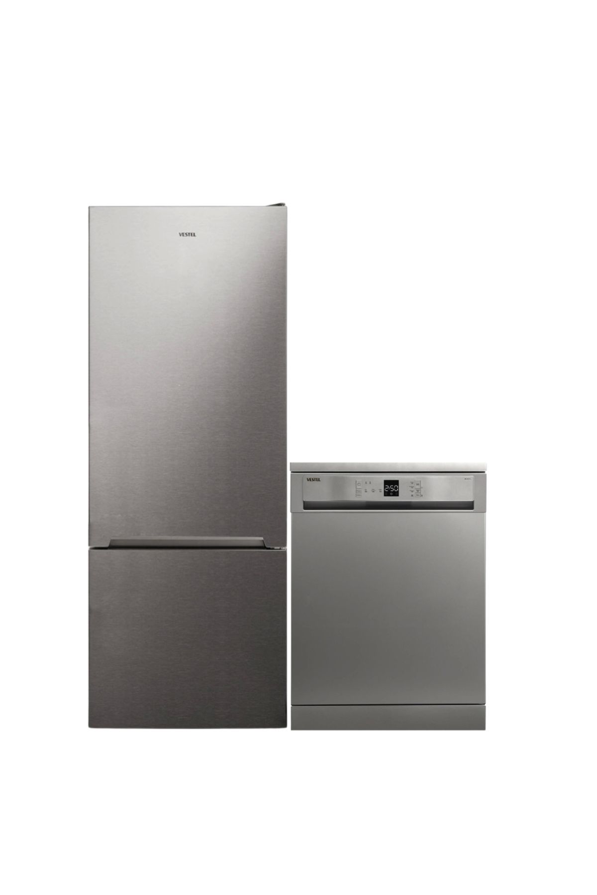 Vestel 2'li Inoks Beyaz Eşya Seti ( BM 3121 G Bulaşık + NFK52011 X Buzdolabı)