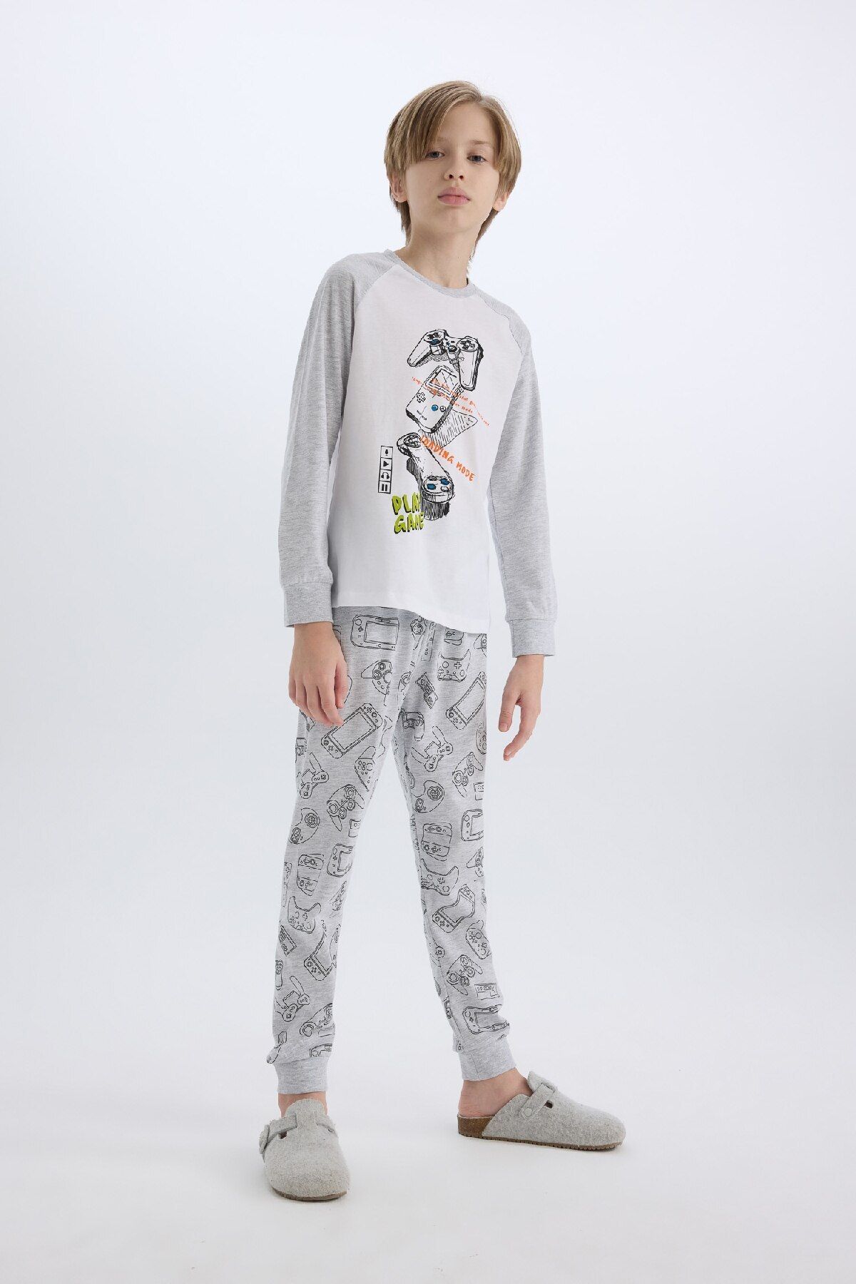 DeFacto-Boy's Regular Fit 2-Piece Pajamas Set D8780A8Ns 2
