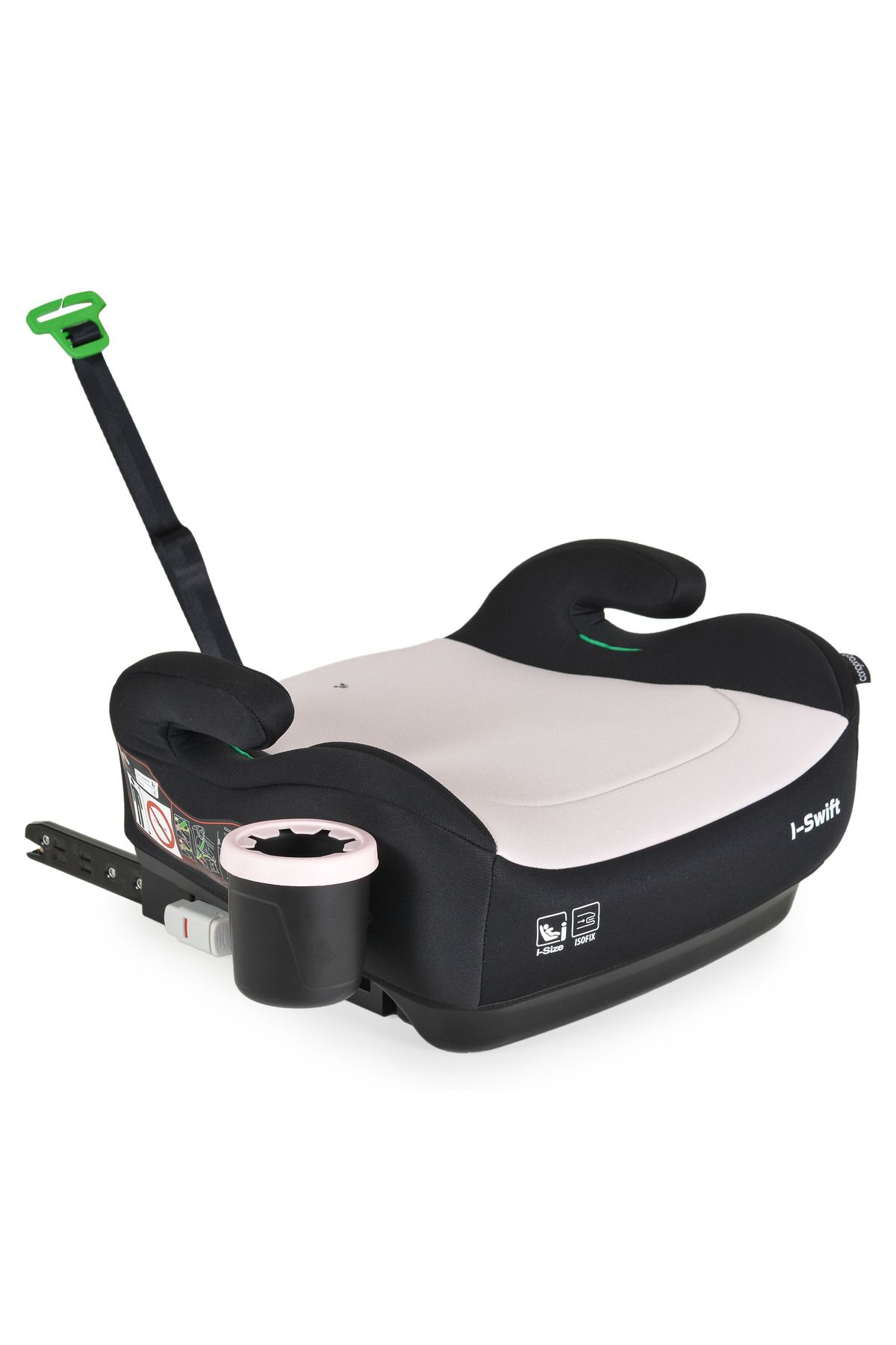 OEM Inaltator Auto Cu Isofix Cangaroo I-swift Roz 125-150cm, Suport Sticla Cu Sistem Anti-varsare - One Size