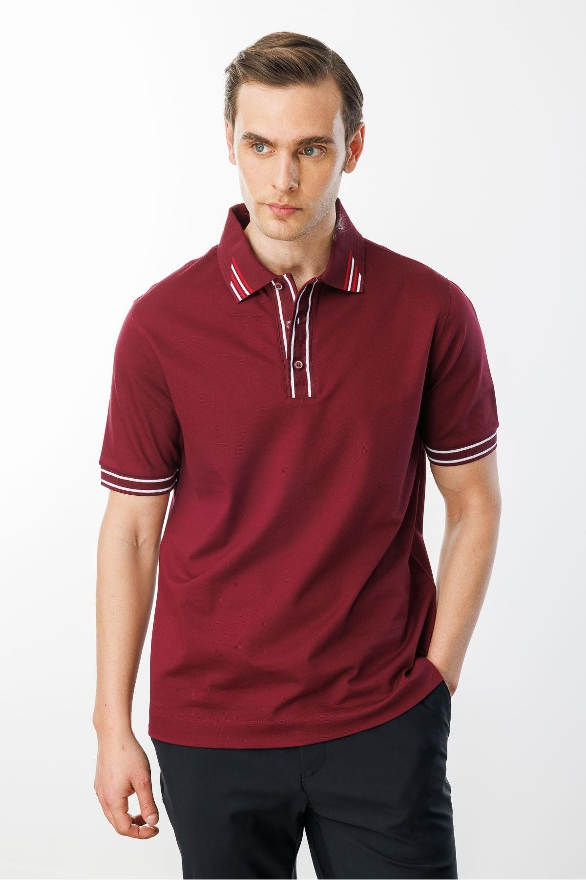 Desen Triko-Men's Polo Neck Payroll T-Shirt 2