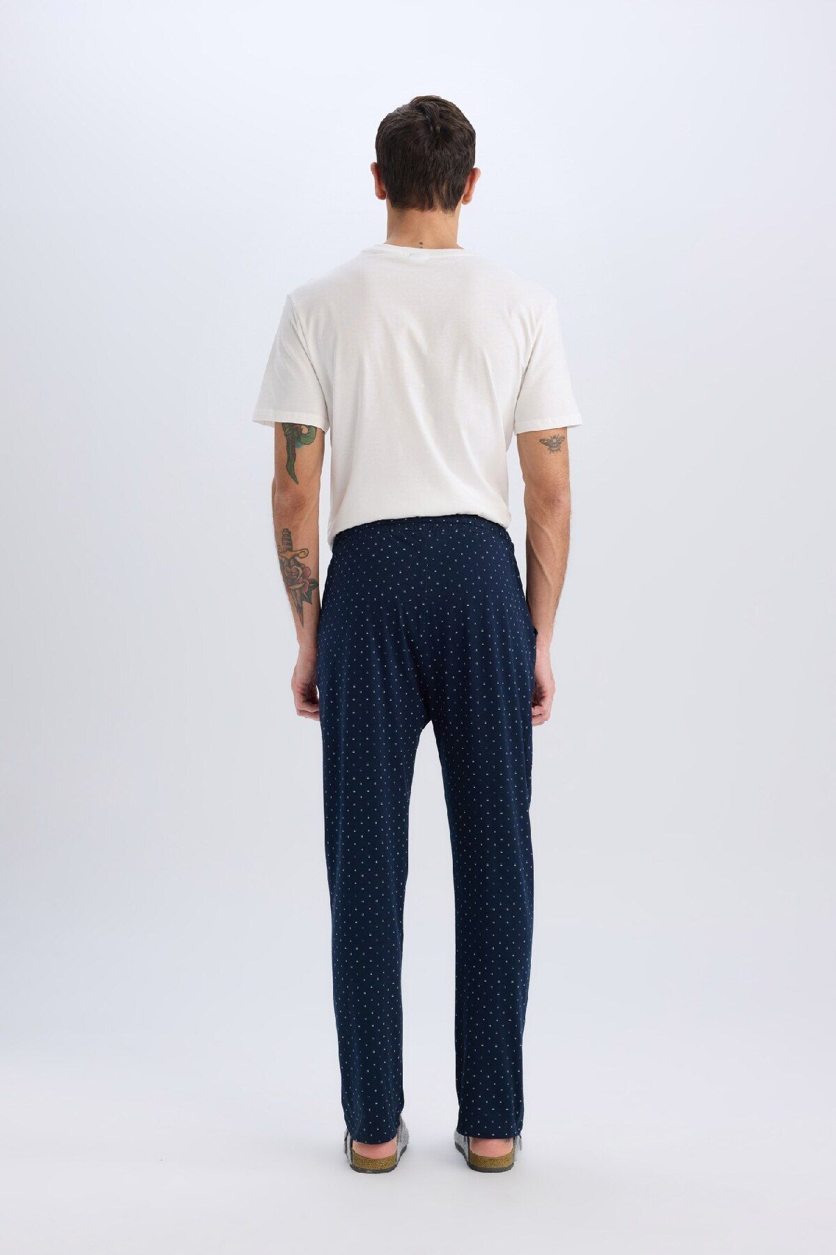 DeFacto-Regular Fit Printed Pocket Pajama Bottoms 6