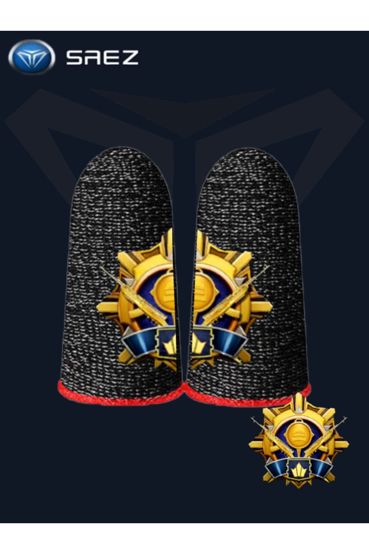 Saez E-spor Parmak Eldivenleri Pubg Oyun Eldiveni Ranked Tac1 Çift 2 Parmaklık Limited Edition