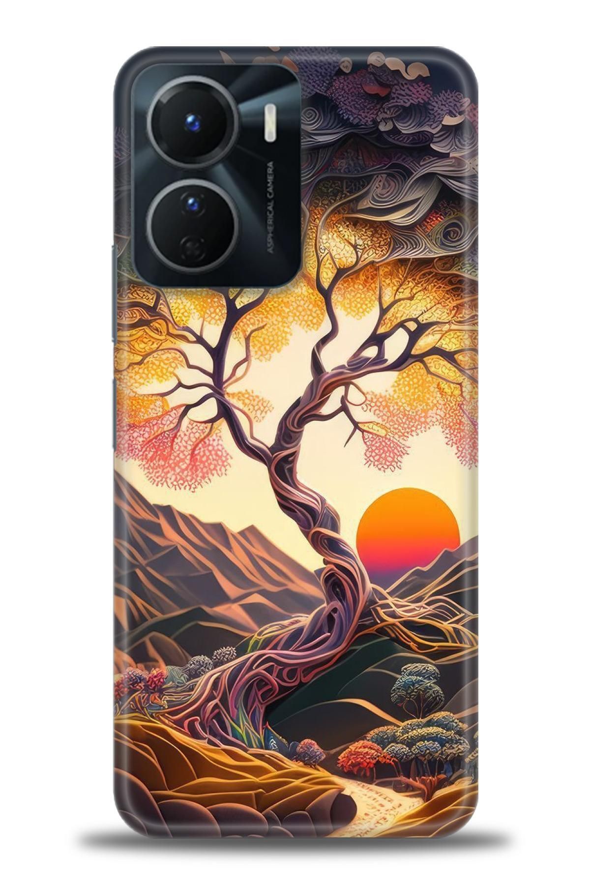 CooperTech Vivo Y16 İle Uyumlu HD Baskılı Silikon Kılıf - ÖzelSeriVivo - 2956
