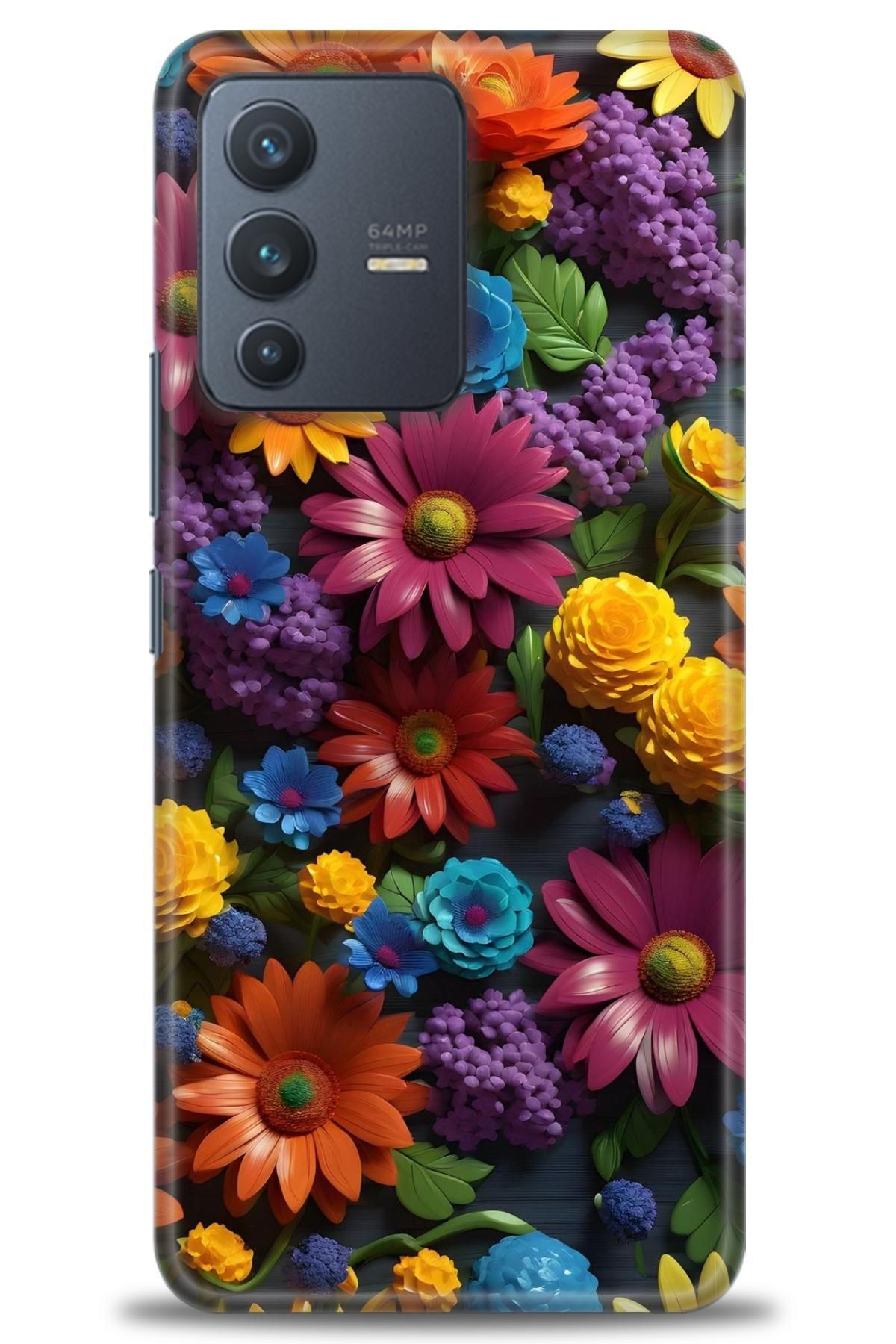 CooperTech Vivo V23 5G İle Uyumlu HD Baskılı Silikon Kılıf - ÖzelSeriVivo - 2748