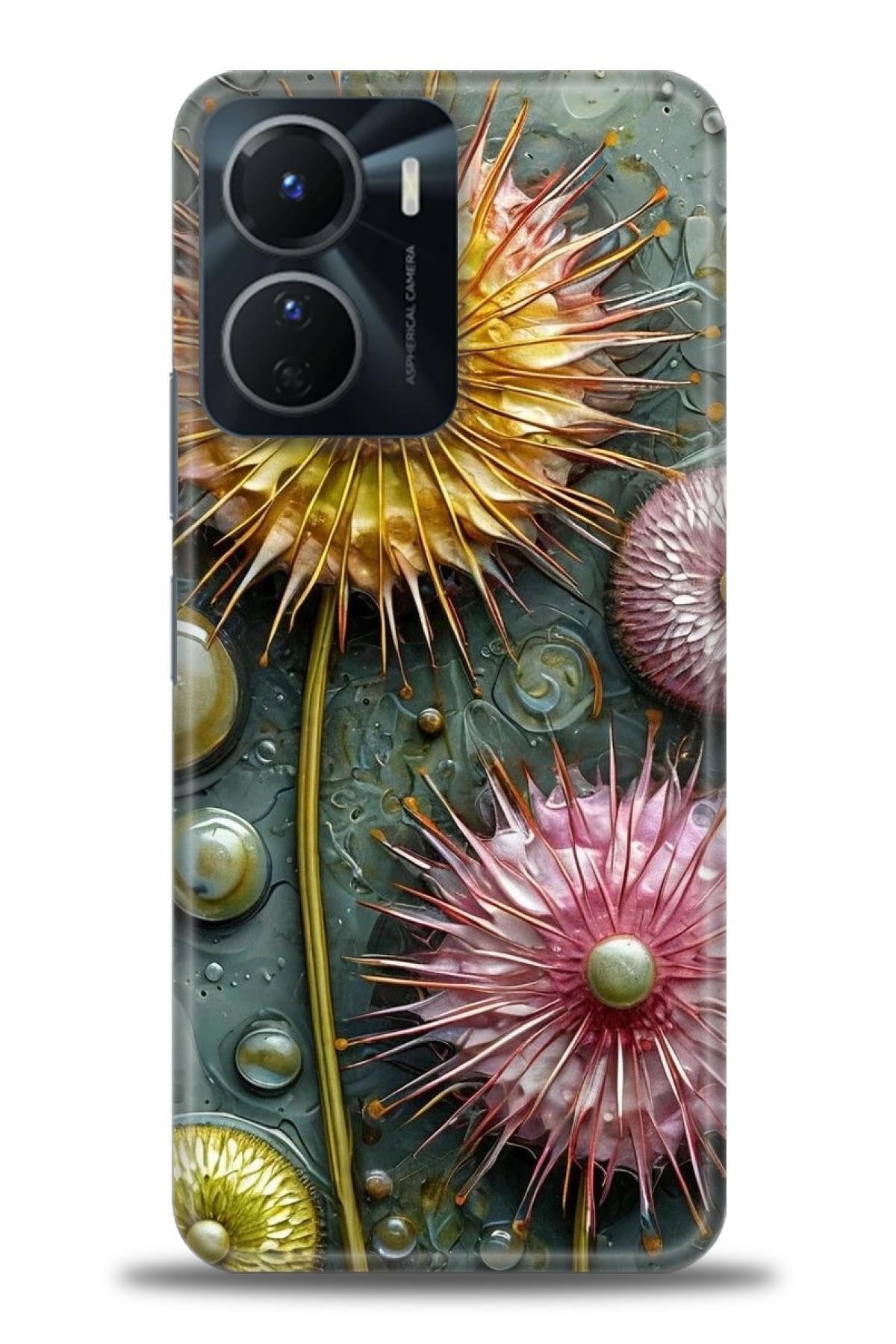 CooperTech Vivo Y16 İle Uyumlu HD Baskılı Silikon Kılıf - ÖzelSeriVivo - 2832