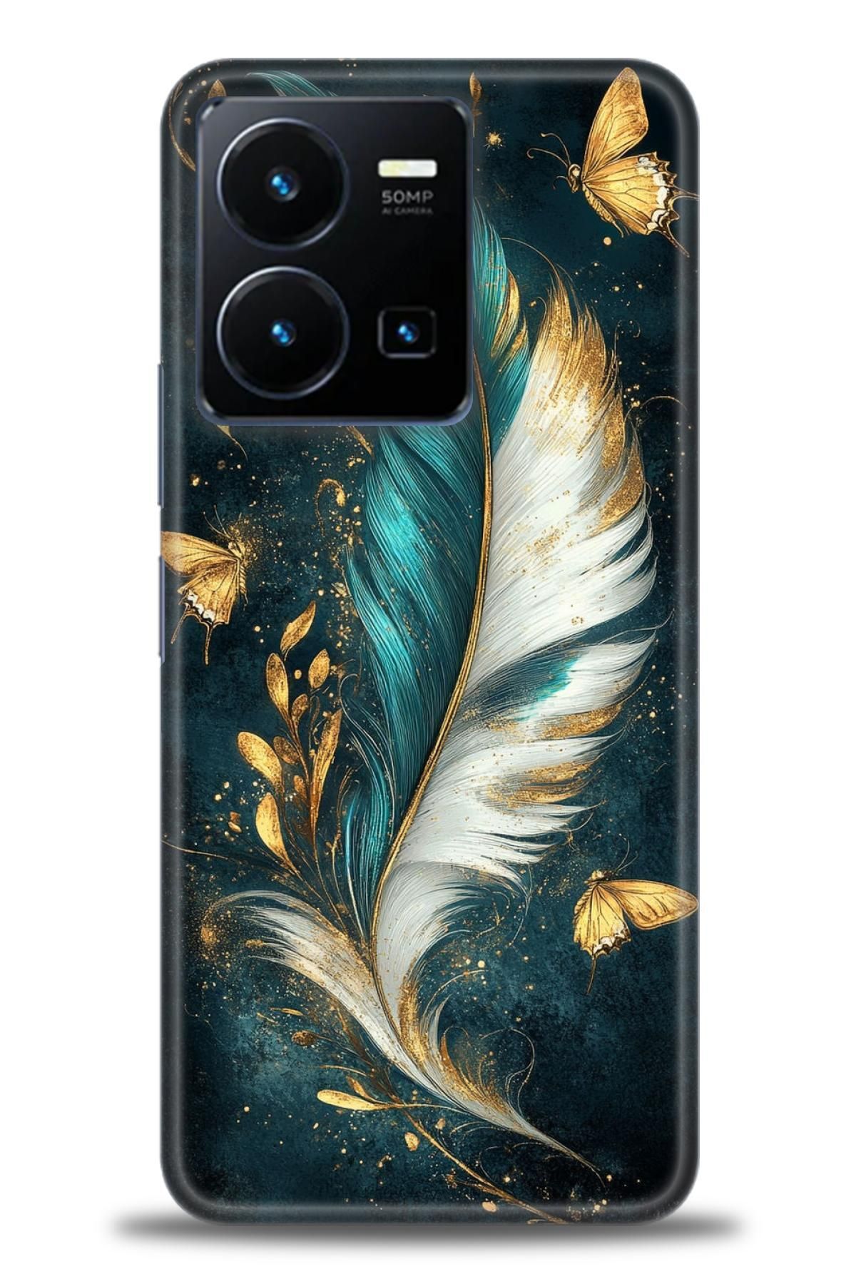 CooperTech Vivo Y35 İle Uyumlu HD Baskılı Silikon Kılıf - ÖzelSeriVivo - 2072
