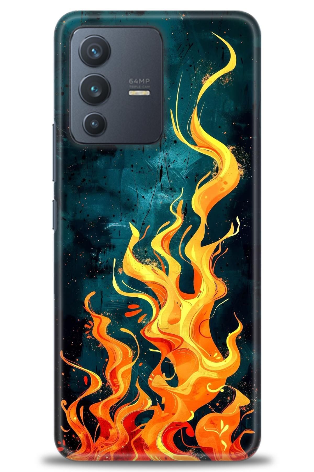 CooperTech Vivo V23 5G İle Uyumlu HD Baskılı Silikon Kılıf - ÖzelSeriVivo - 2973