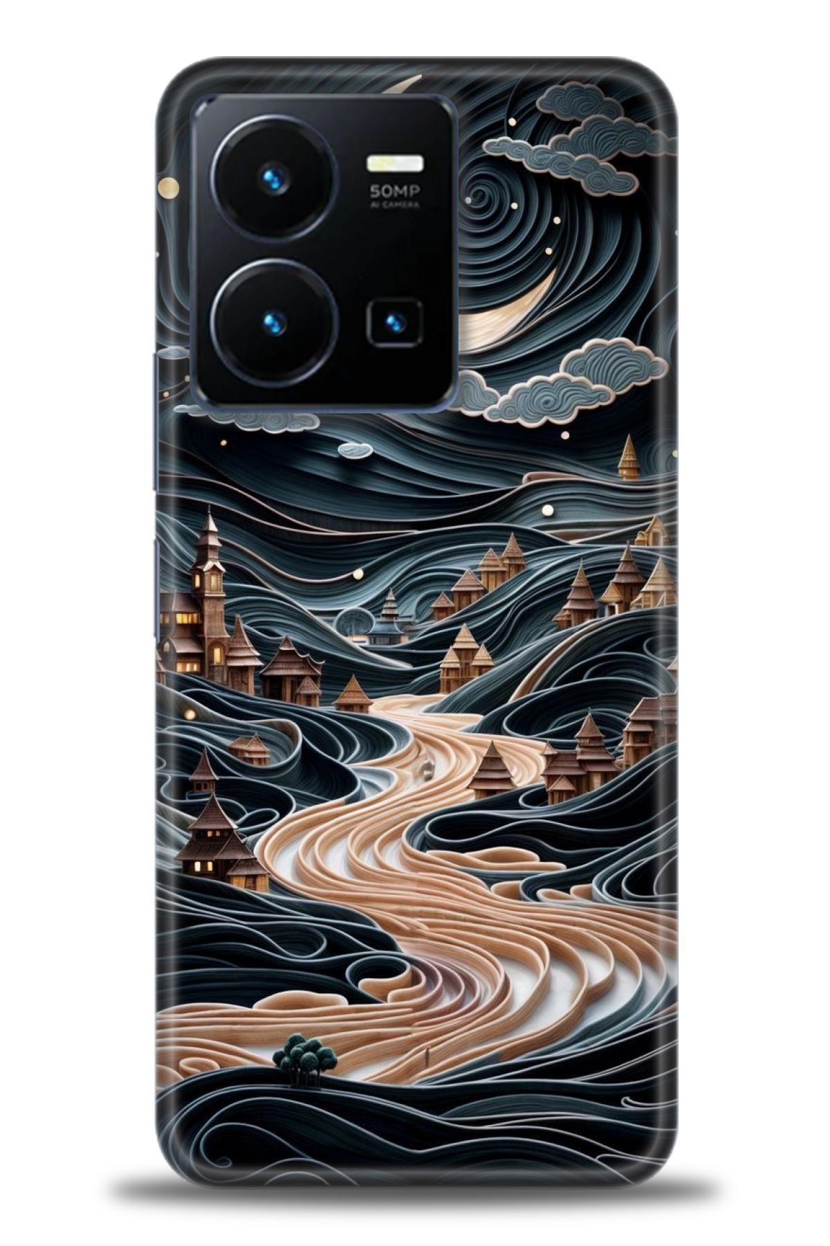 CooperTech Vivo Y35 İle Uyumlu HD Baskılı Silikon Kılıf - ÖzelSeriVivo - 2957