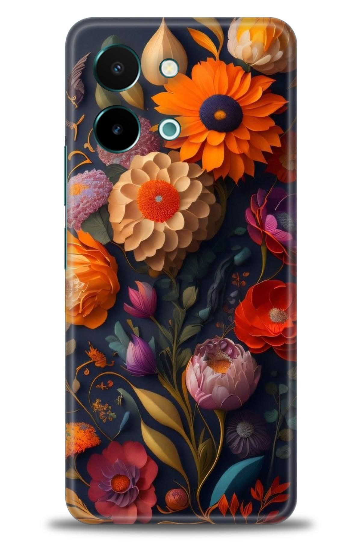 CooperTech Vivo Y28 İle Uyumlu HD Baskılı Silikon Kılıf / Y V ÖzelSeri Vivo - 2963