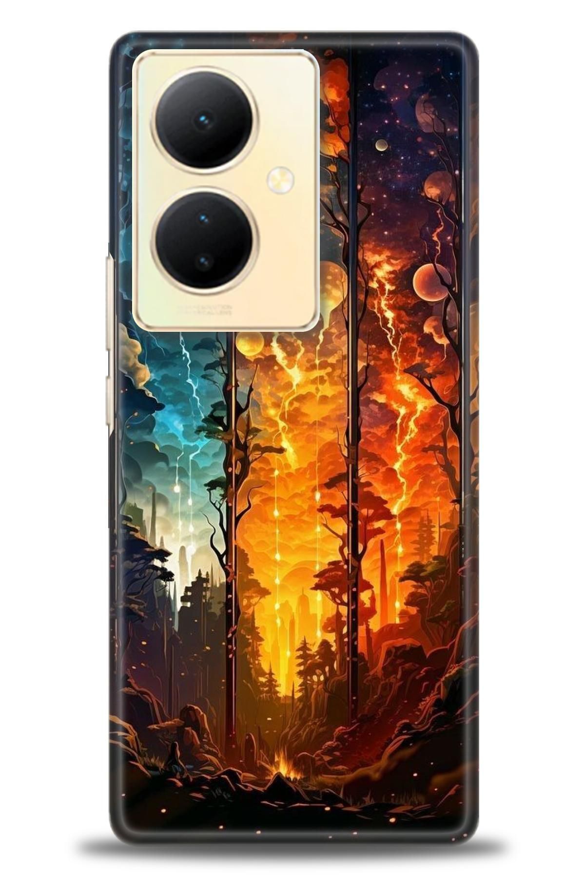 CooperTech Vivo V29 Lite 5G İle Uyumlu HD Baskılı Silikon Kılıf - ÖzelSeriVivo - 2985