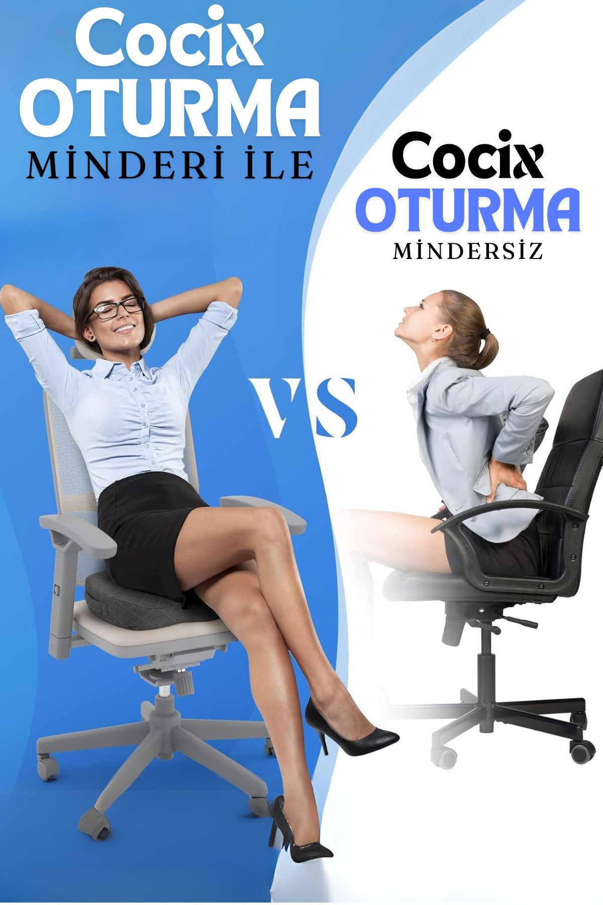 HASBY-Pernă de șezut ortopedică Visco Pernă de șezut pentru coccis lombar 5