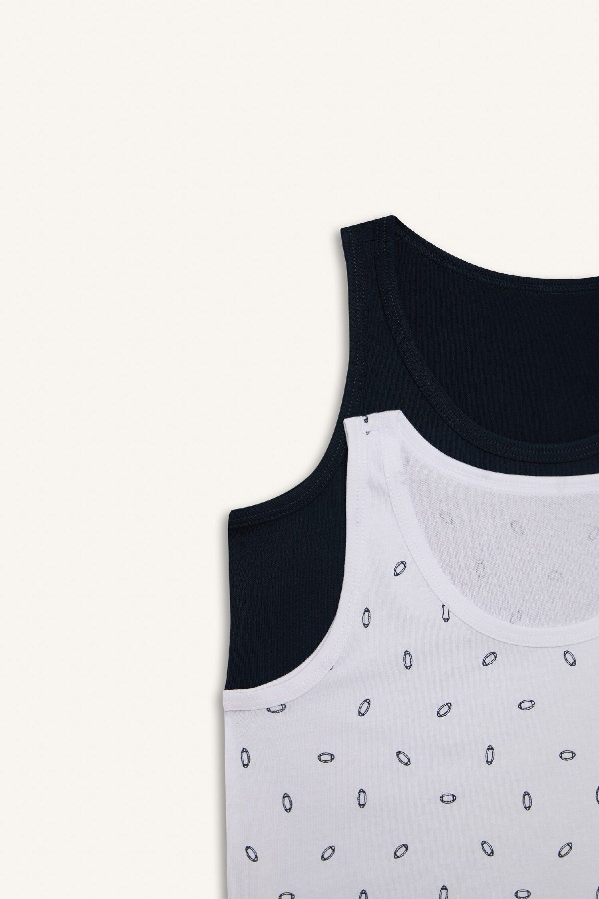 DeFacto-Boys' Patterned 2-Piece Undershirt E1560A824Au 5