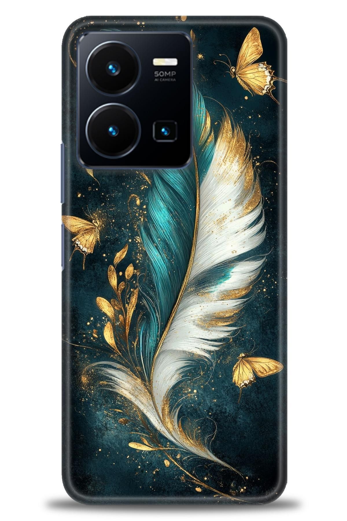 CooperTech Vivo Y22S İle Uyumlu HD Baskılı Silikon Kılıf - ÖzelSeriVivo - 2072