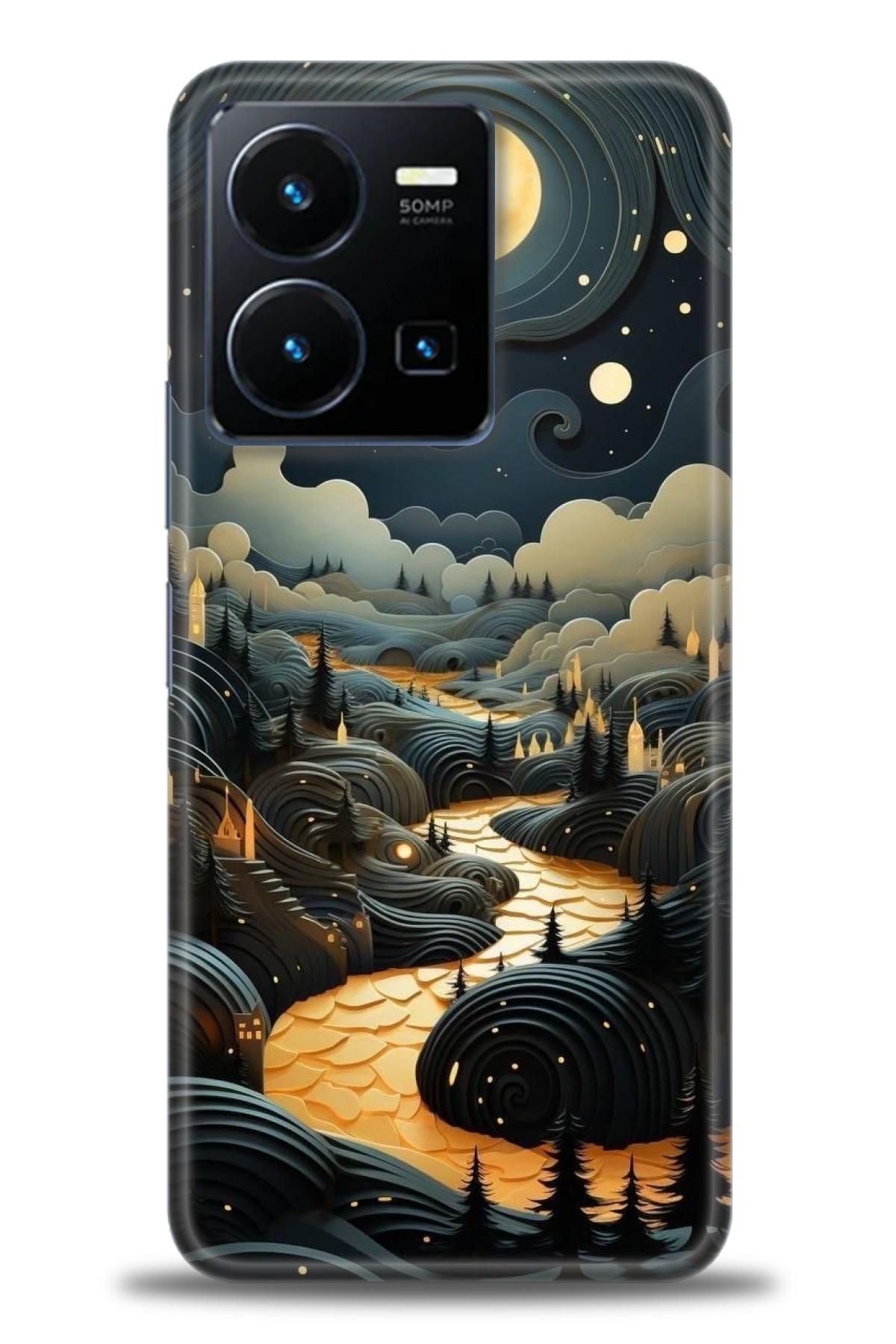 CooperTech Vivo Y35 İle Uyumlu HD Baskılı Silikon Kılıf - ÖzelSeriVivo - 2513