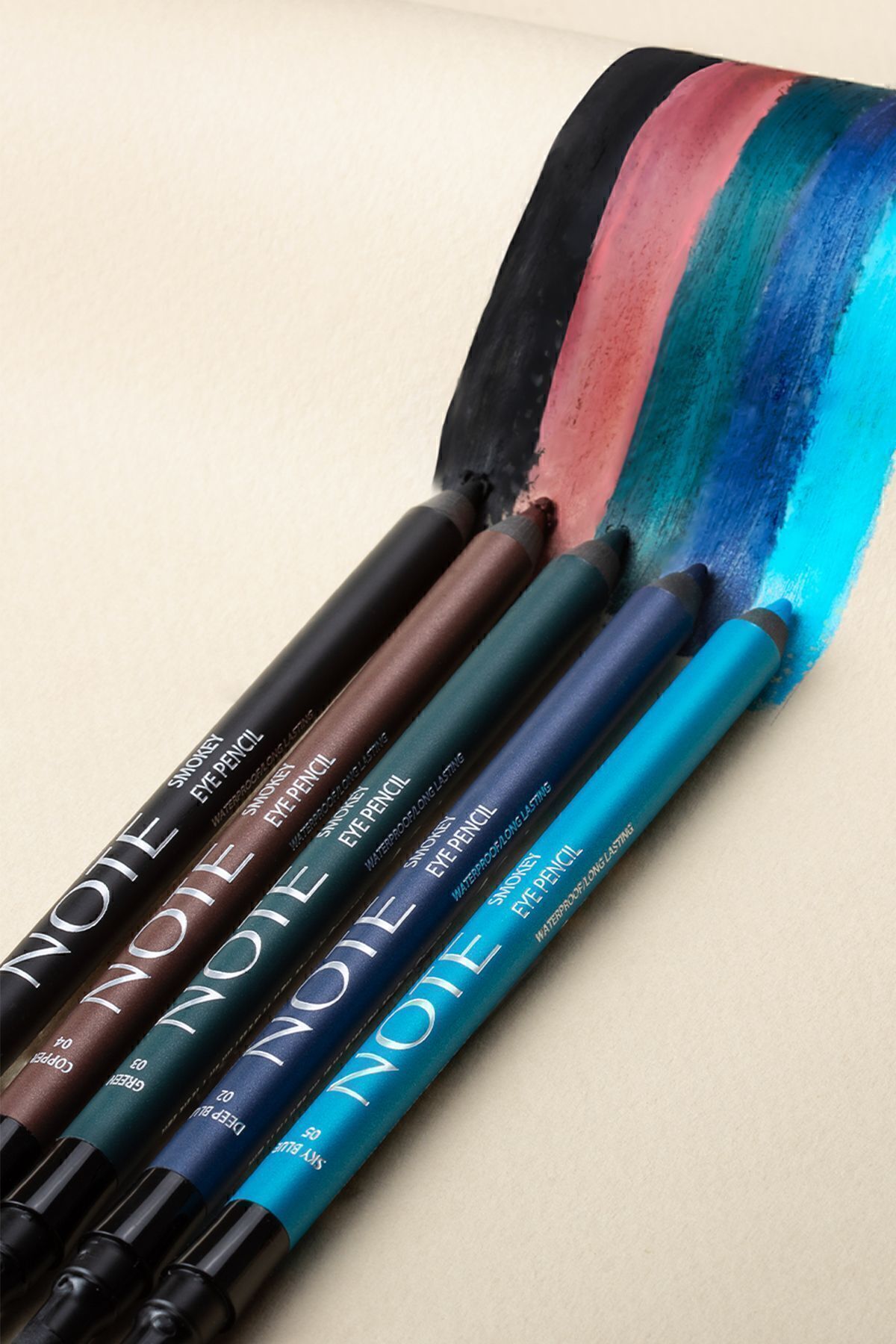 NOTE-Waterproof Smokey Eyeliner with Applicator – 03 Green 4