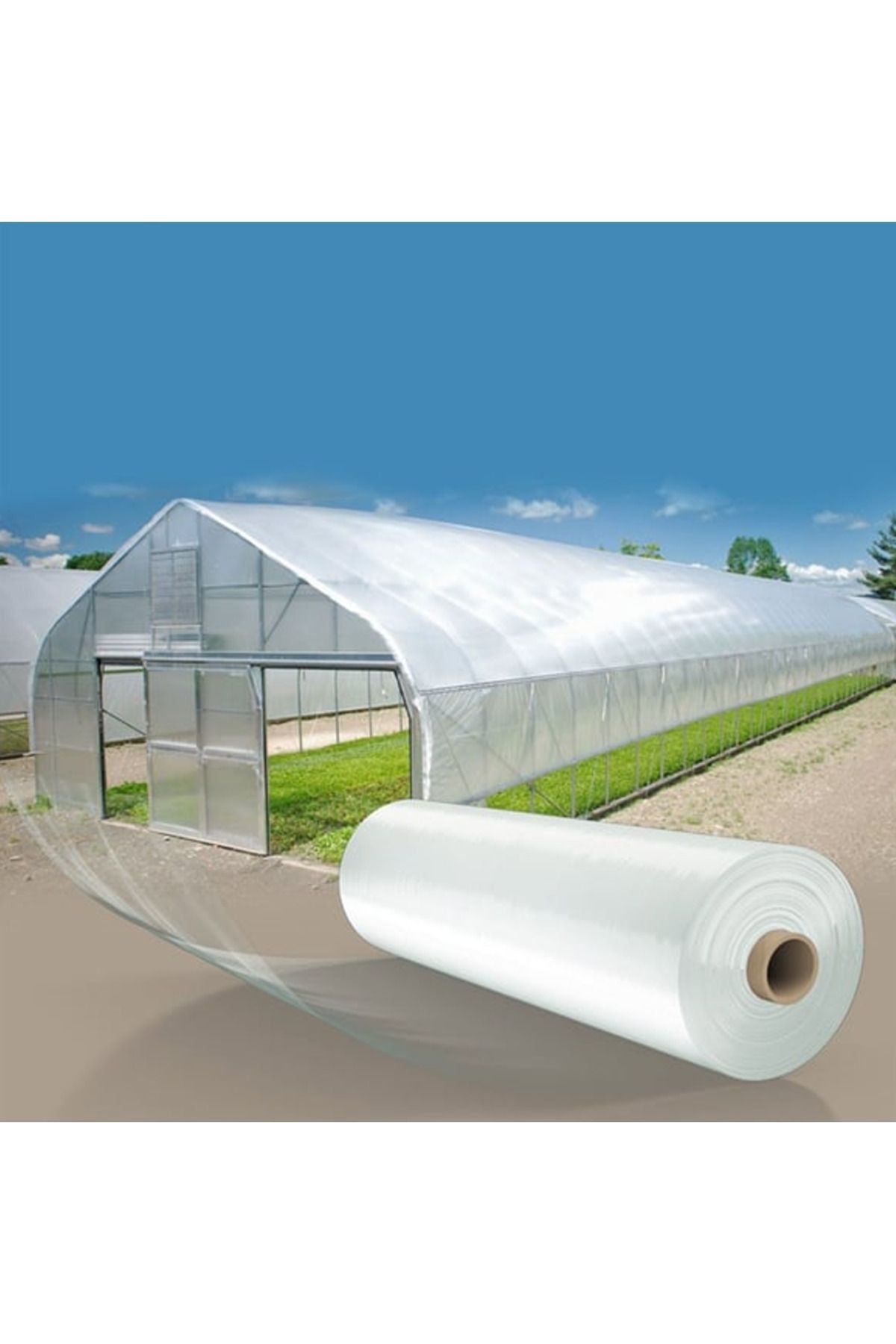 AKÇADIRCI 8 X 6.50 Metre 36 Aylık 1. Kalite 350 Micron Kalınlık Şeffaf 5 Katkılı Ultra Kalın Naylon Branda