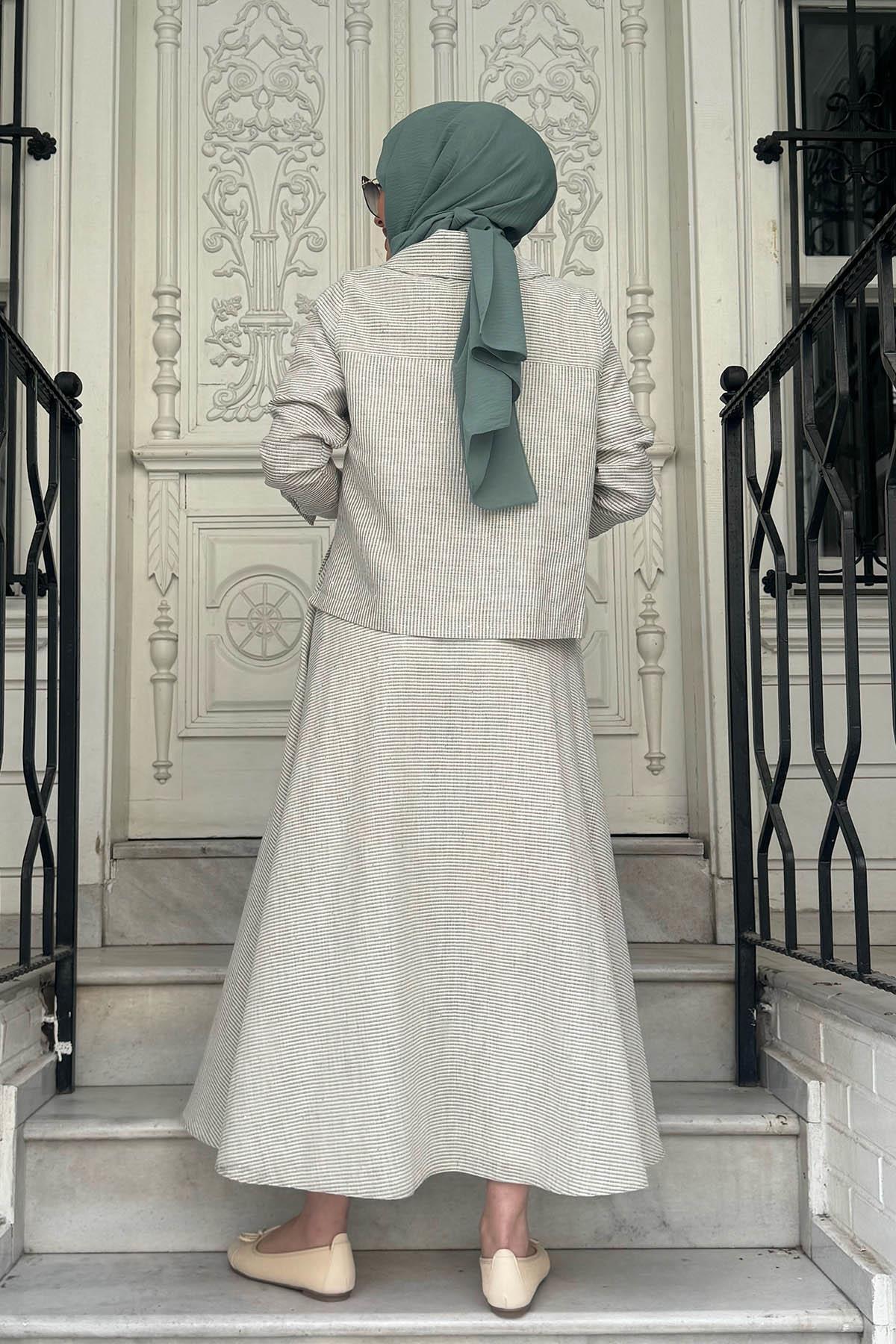 Moodbasic-Skirt Suit M24.685 Çağla 4