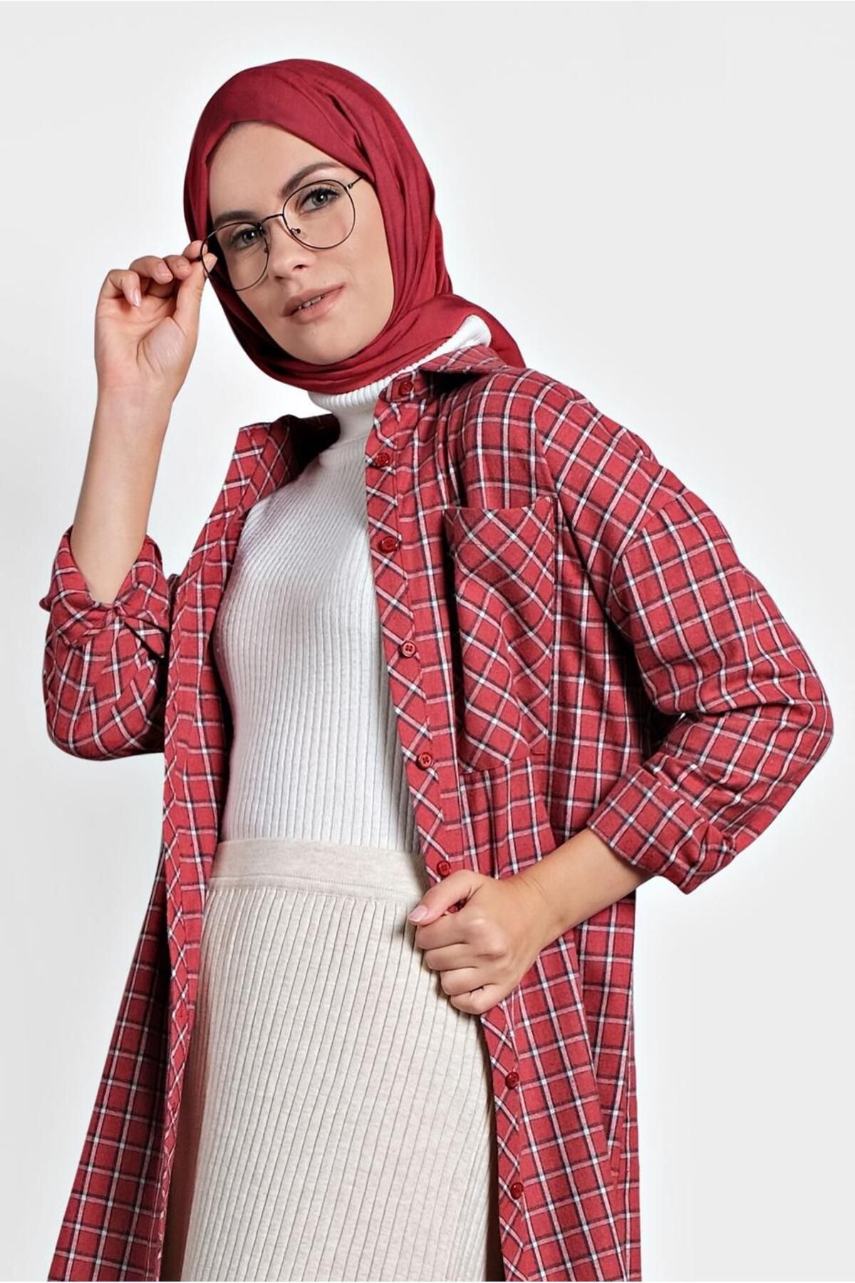 تونیک مربع طرح دار پنبه ای 40172 Alvina