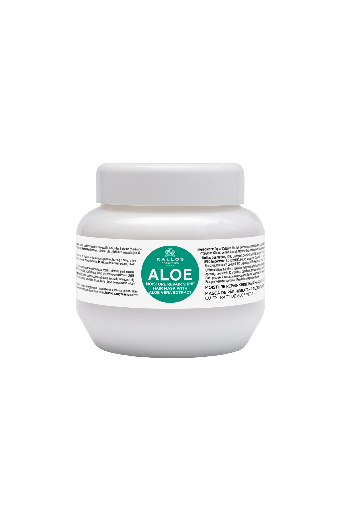 Kallos Aloe Vera Özlü Saç Bakım Maskesi 275ml | Kırılma Önleyici Ve Derinlemesine Nemlen 588132 — KJMN1203 — تصویر 2 از 3