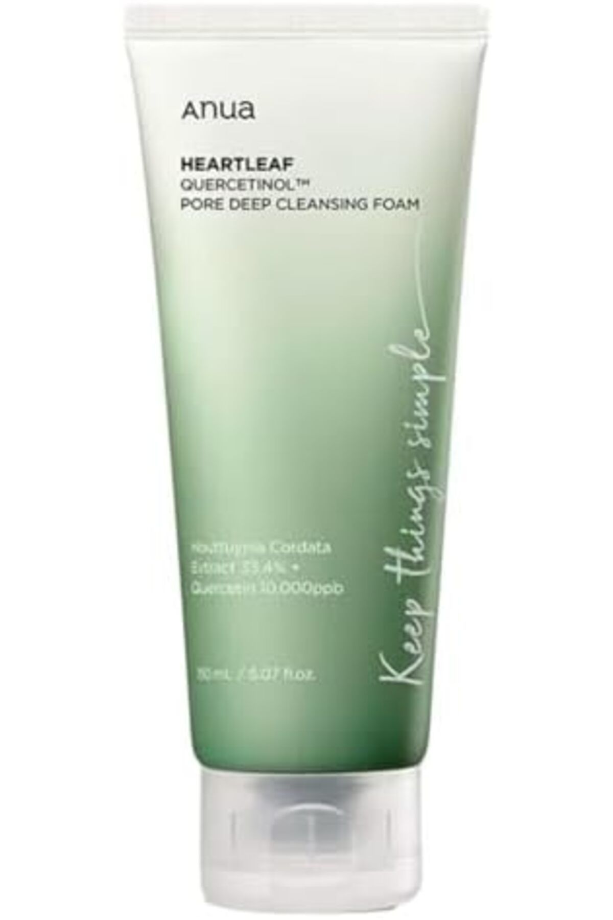 ANUA-ANUA HEARTLEAF QUERCETINOL PORE DEEP CLEANSING FOAM, 150 ML 1