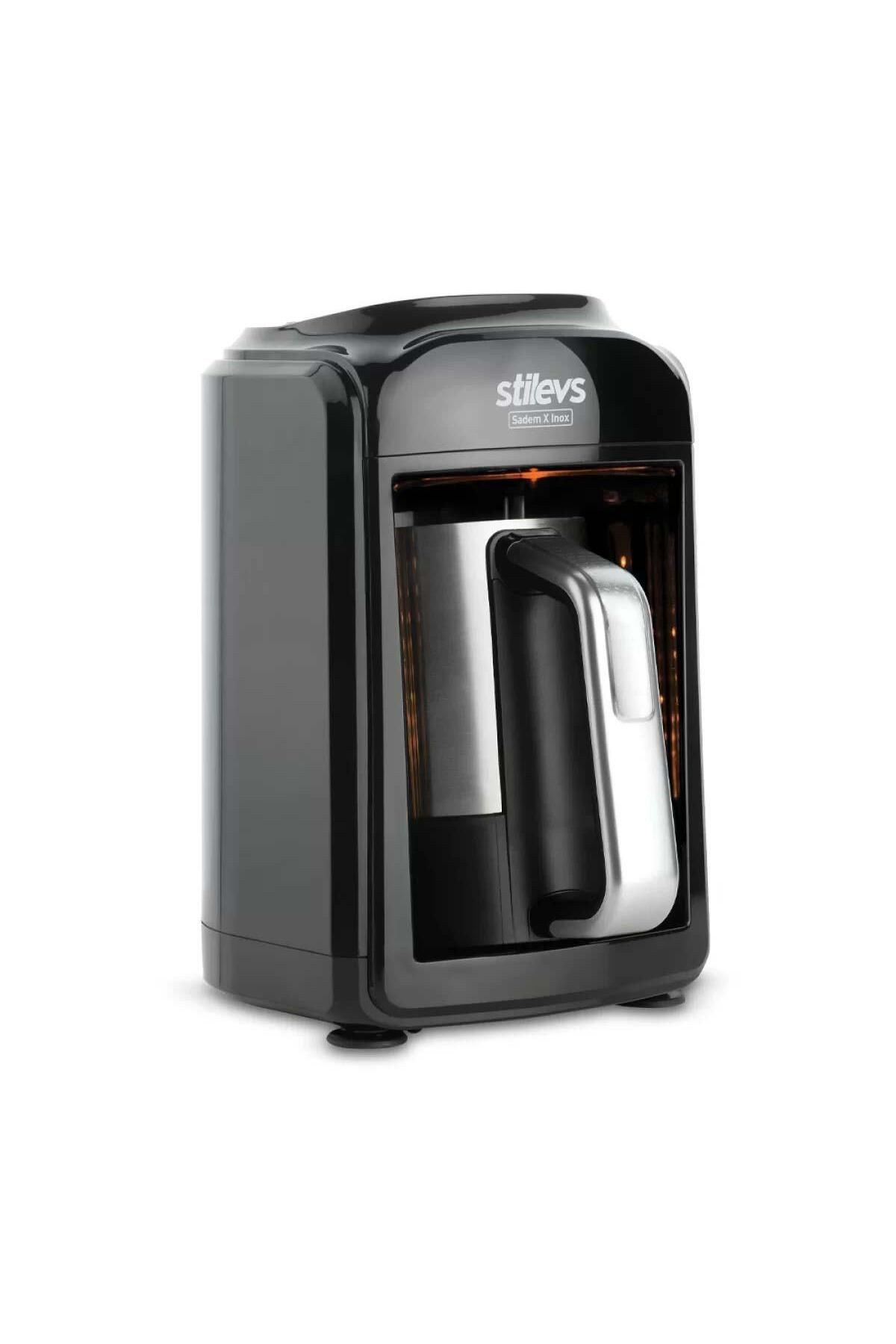 Stilevs-Sadem Inox Turkish Coffee Machine and Coffee Set for 2 People 3