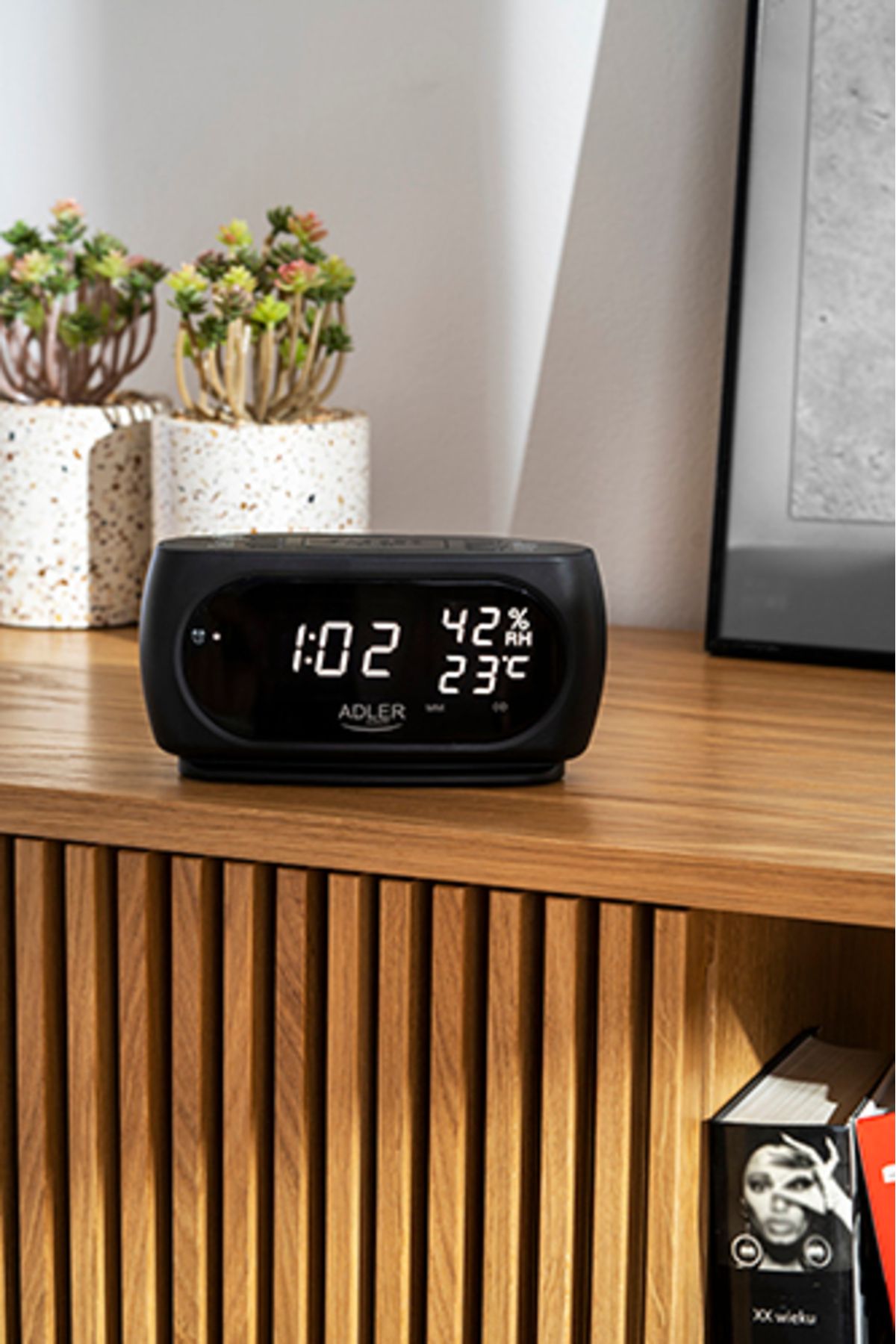 adler-Led Clock With Thermometer Ad 1186 6