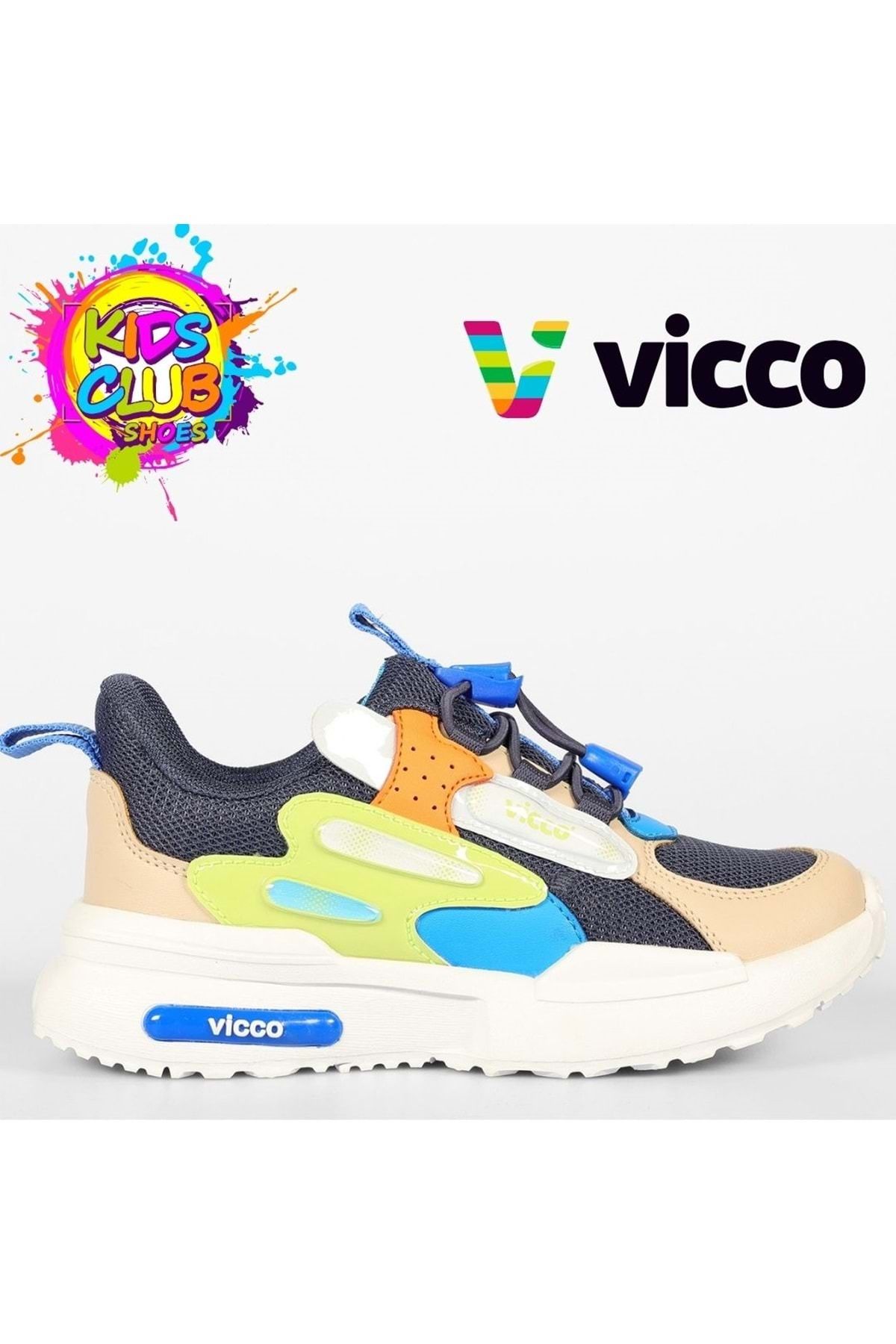 Kids Club Shoes Vicco Cecelia Akıllı Lastik Bağcık Ortopedik Çocuk Spor Ayakkabı LACİVERT