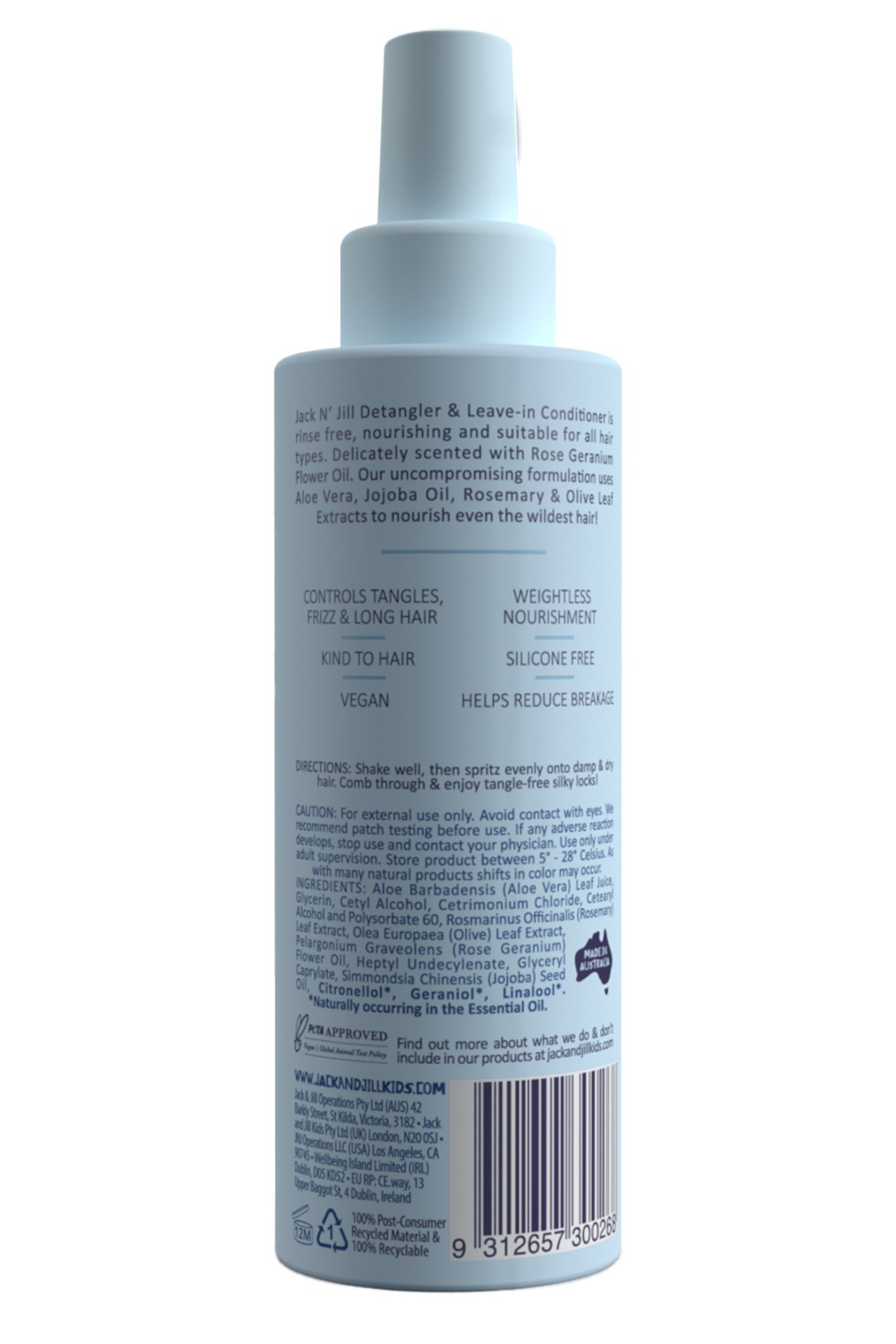 Jack N'Jill Jack N Jill Kolay Tarama Saç Açıcı ve Saç Kremi Sprey 200 ml fotoğrafı 4 (önizleme)