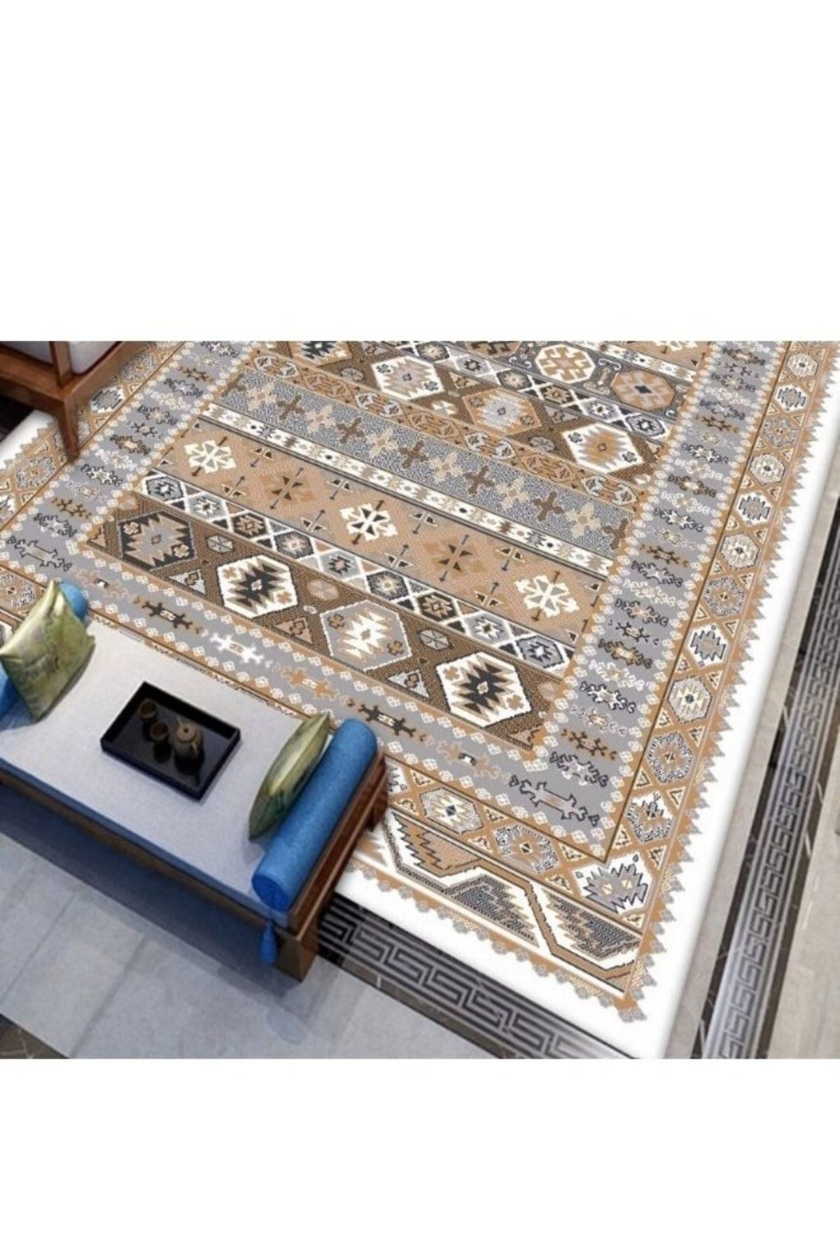 smart home-سجاد سيراميك، سجادة مخملية ممتازة، مبطنة وناعمة الملمس، مع أنماط ثلاثية الأبعاد جميلة 2