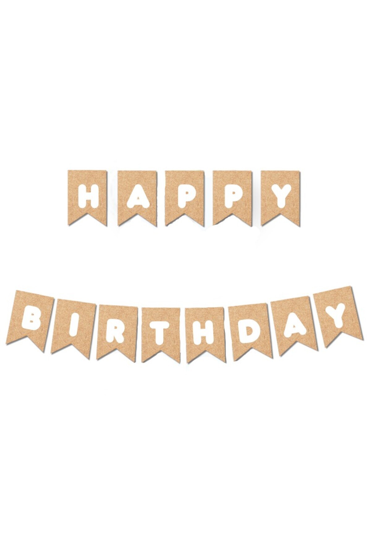 LOTUS PARTY-Brown Retro Bear Birthday Set - Heart Balloons and Happy Banner 2