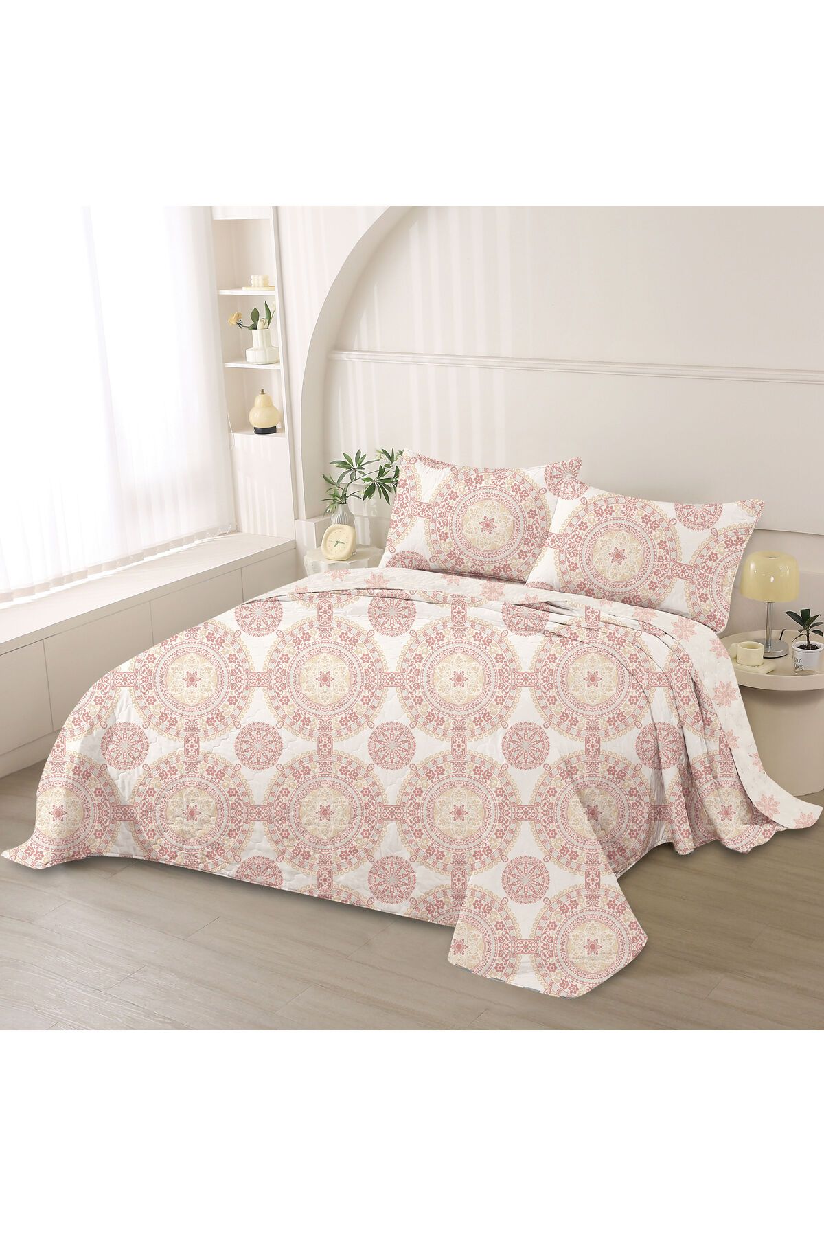 Orange Bed & Bath-New Big |Double Bed Cover 3 Pieces - Caselli 1