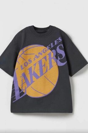 Genel Markalar Erkek Çocuk N.B.A Los An.geles Lakers Oversize Fit Bisiklet Ya...