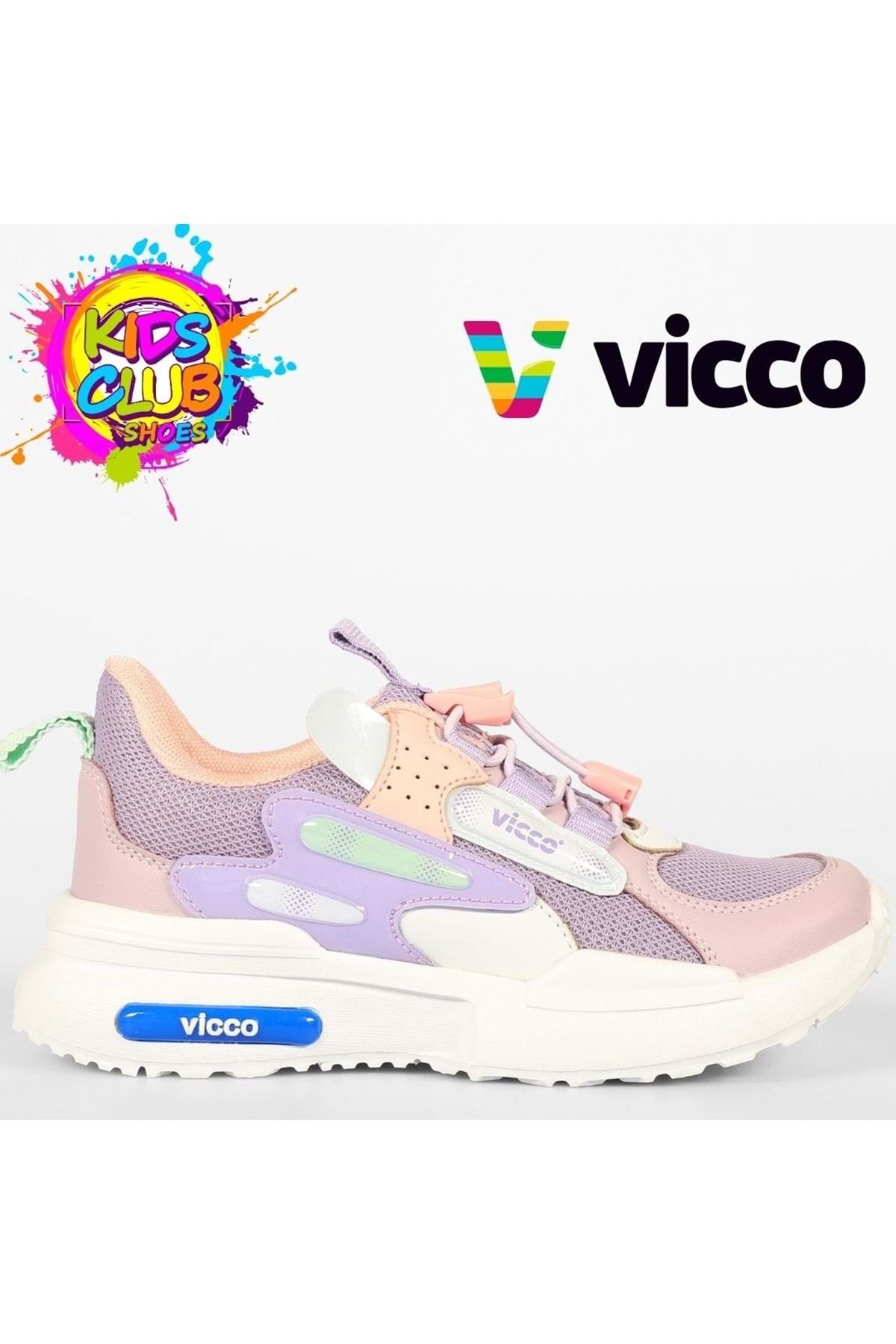 Kids Club Shoes Vicco Cecelia Akıllı Lastik Bağcık Ortopedik Çocuk Spor Ayakkabı LİLA
