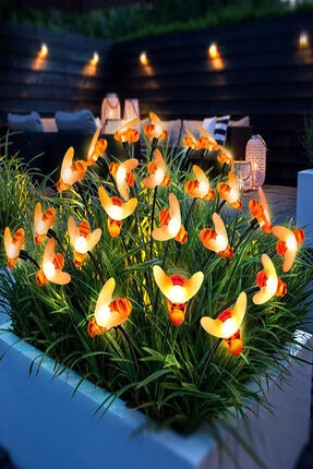 Dream Plus 1 Adet 6Lı Bal Arısı Solar Güneş Enerjili Bahçe ve Saksı Dekoratif...