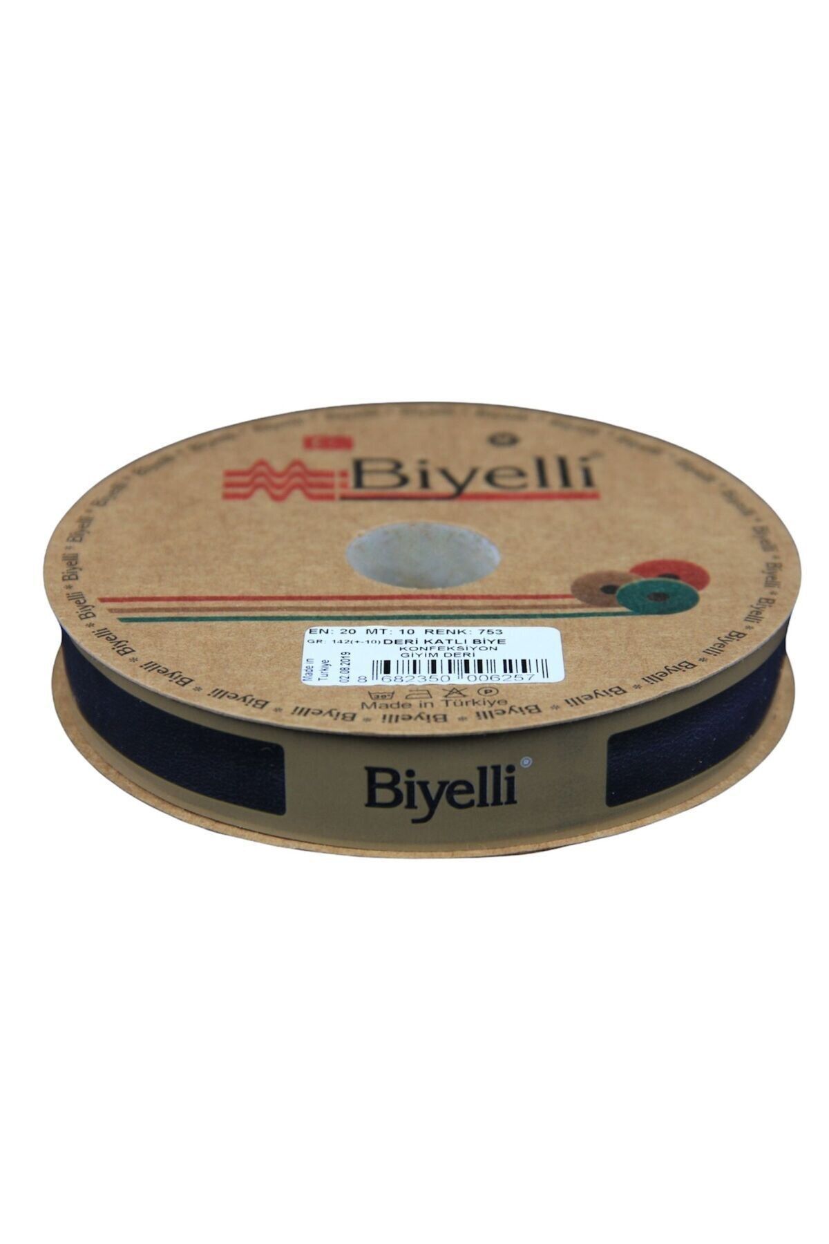 BirdoluSepet Biye Deri Katlı 753 Lacivert 2 cm 25 Metre %100 Polyester