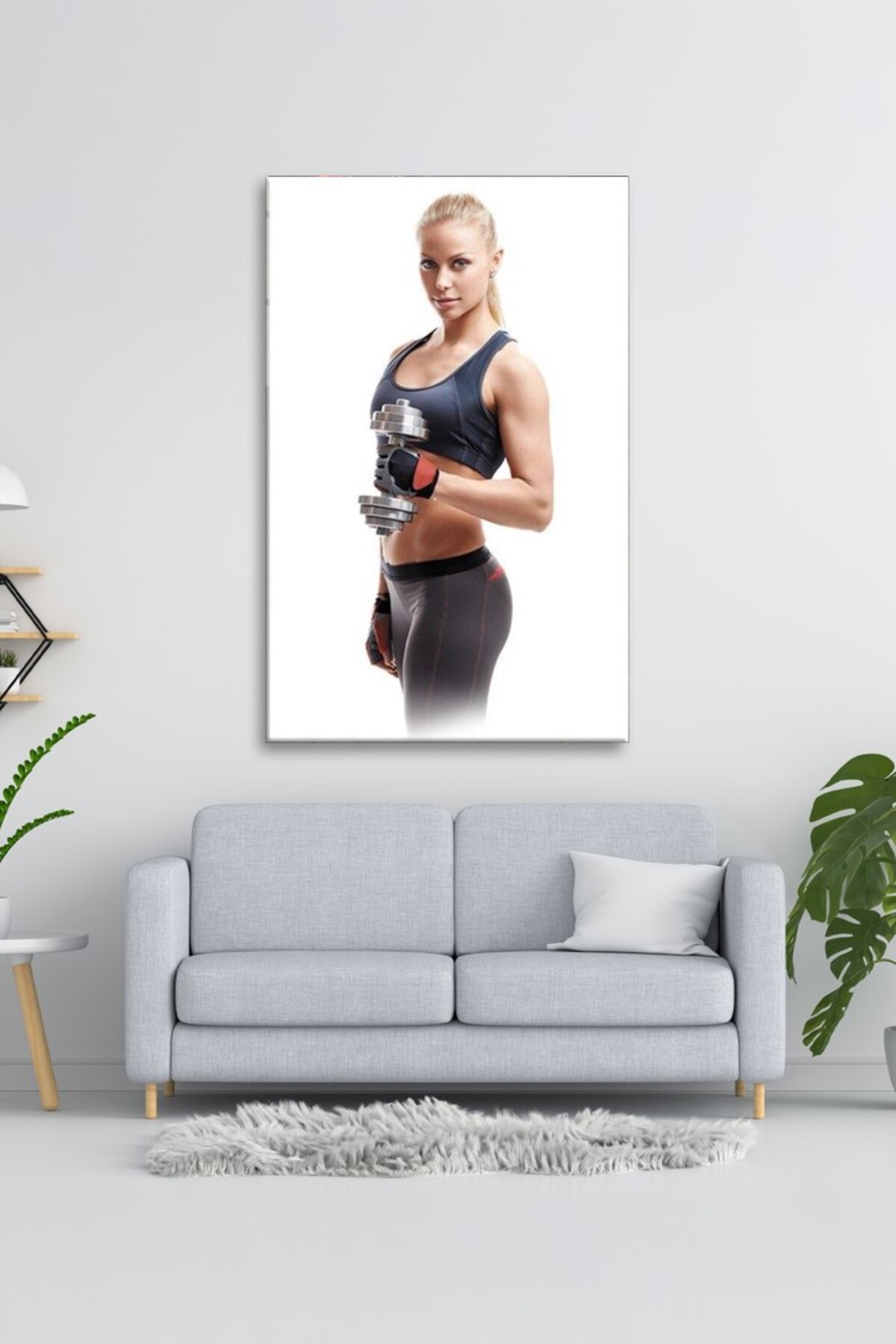 Spor Fitnes Cam Tablo görsel 2