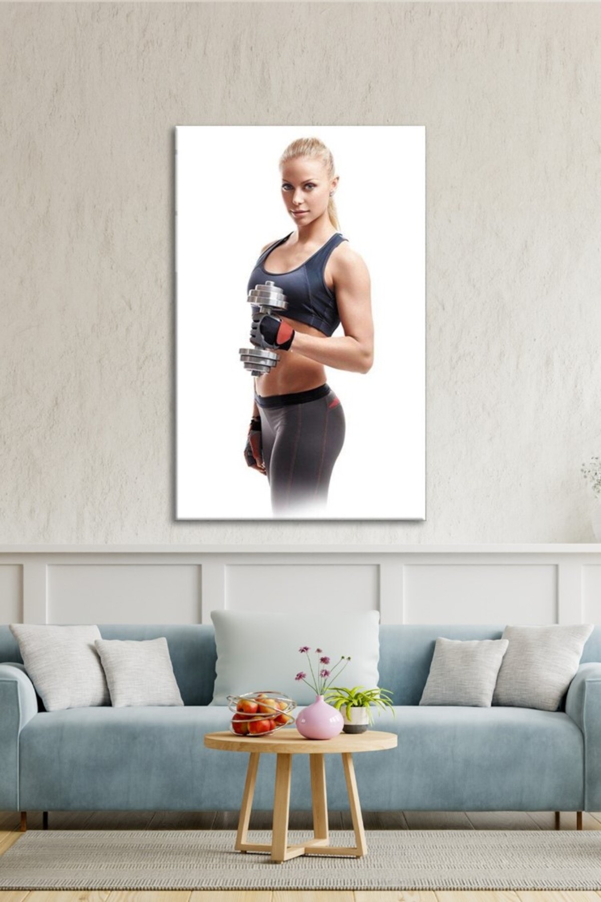 Spor Fitnes Cam Tablo görsel 4